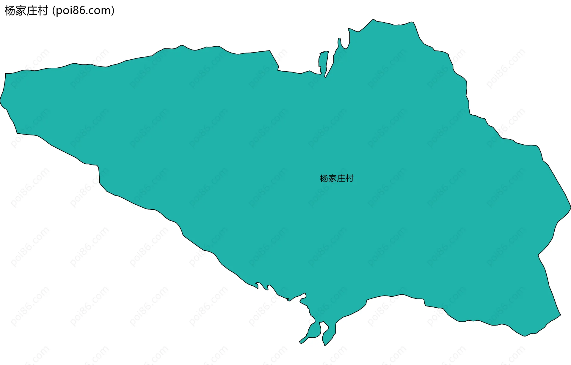 杨家庄村边界地图