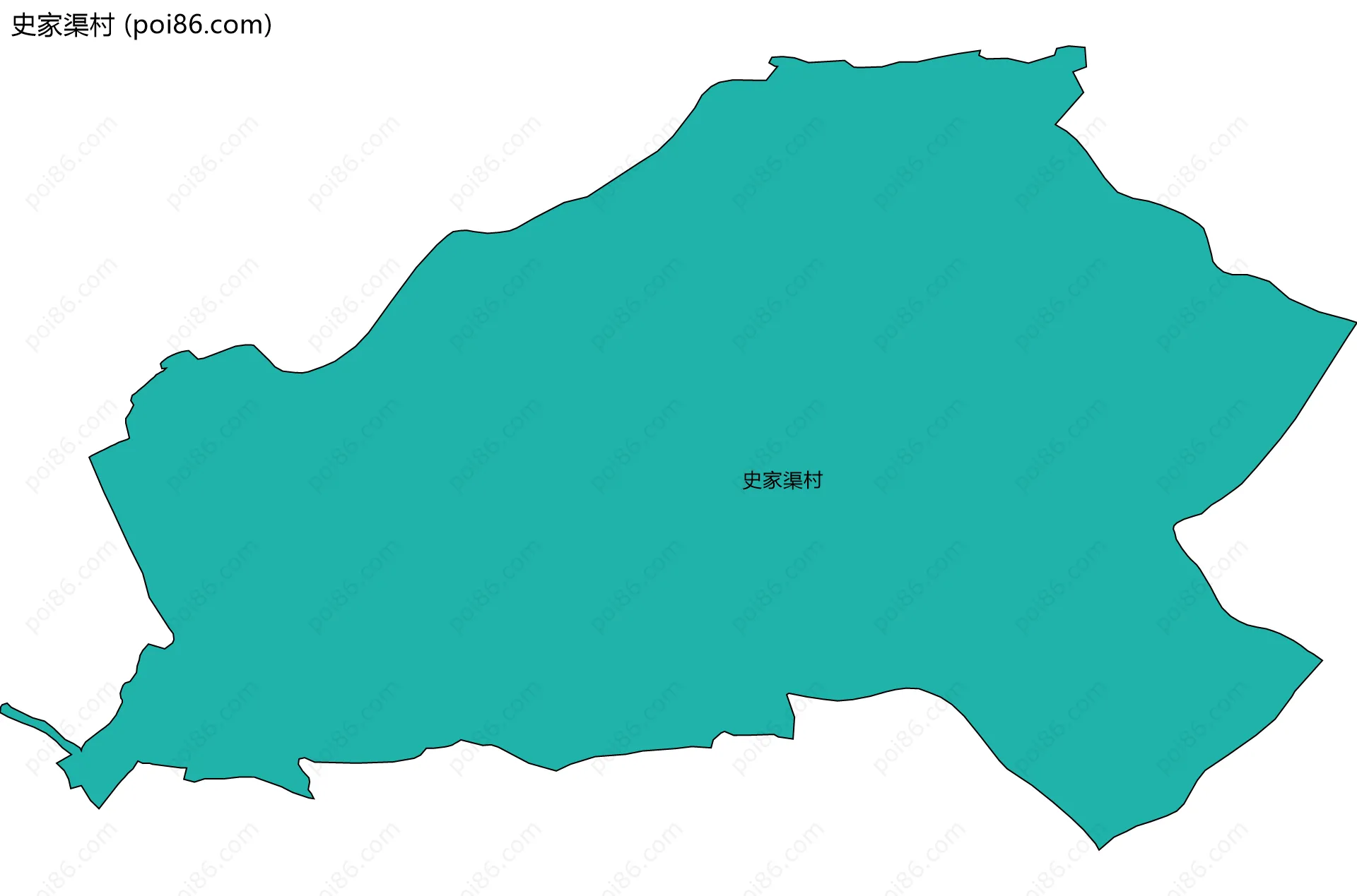 史家渠村边界地图