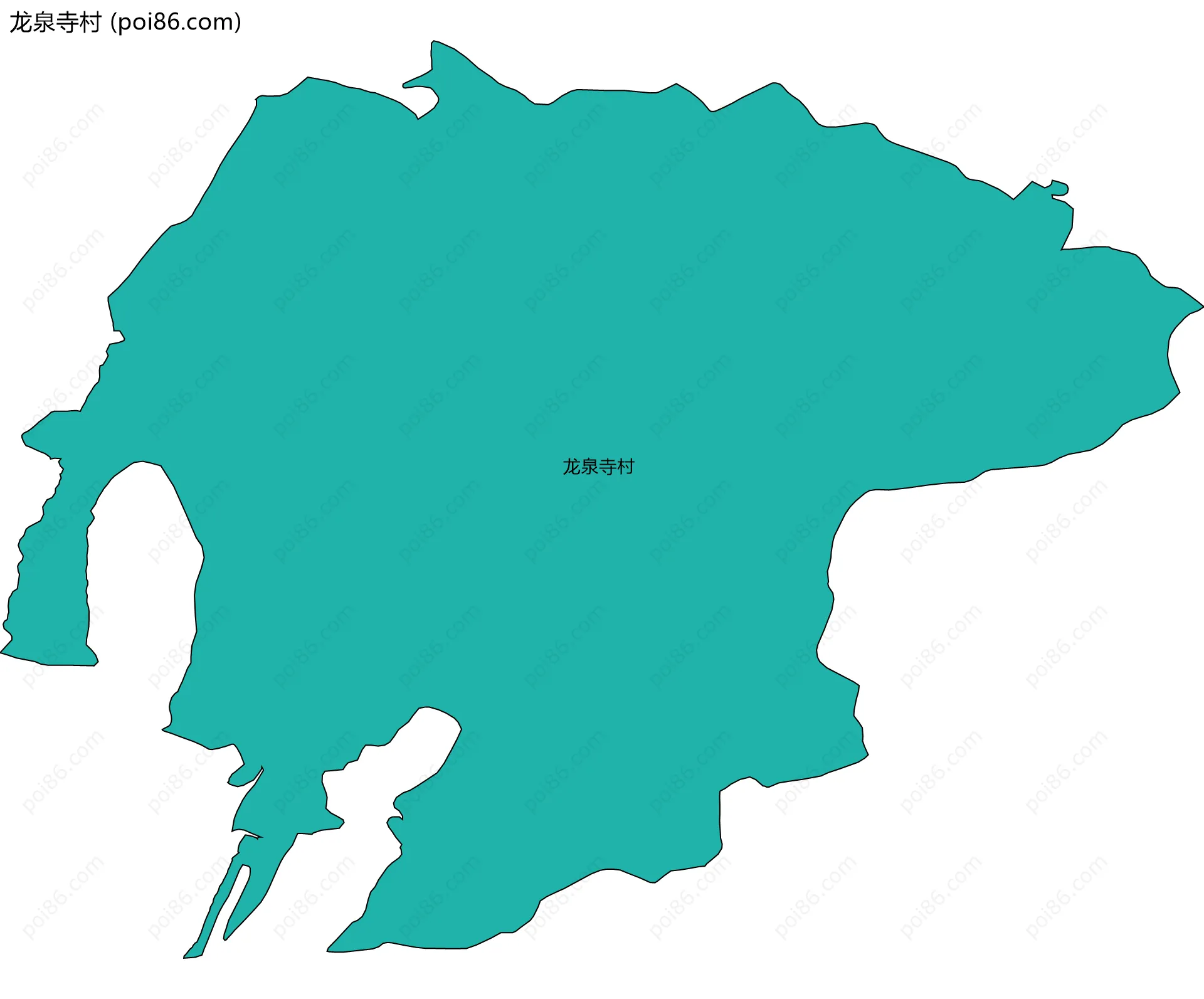 龙泉寺村边界地图