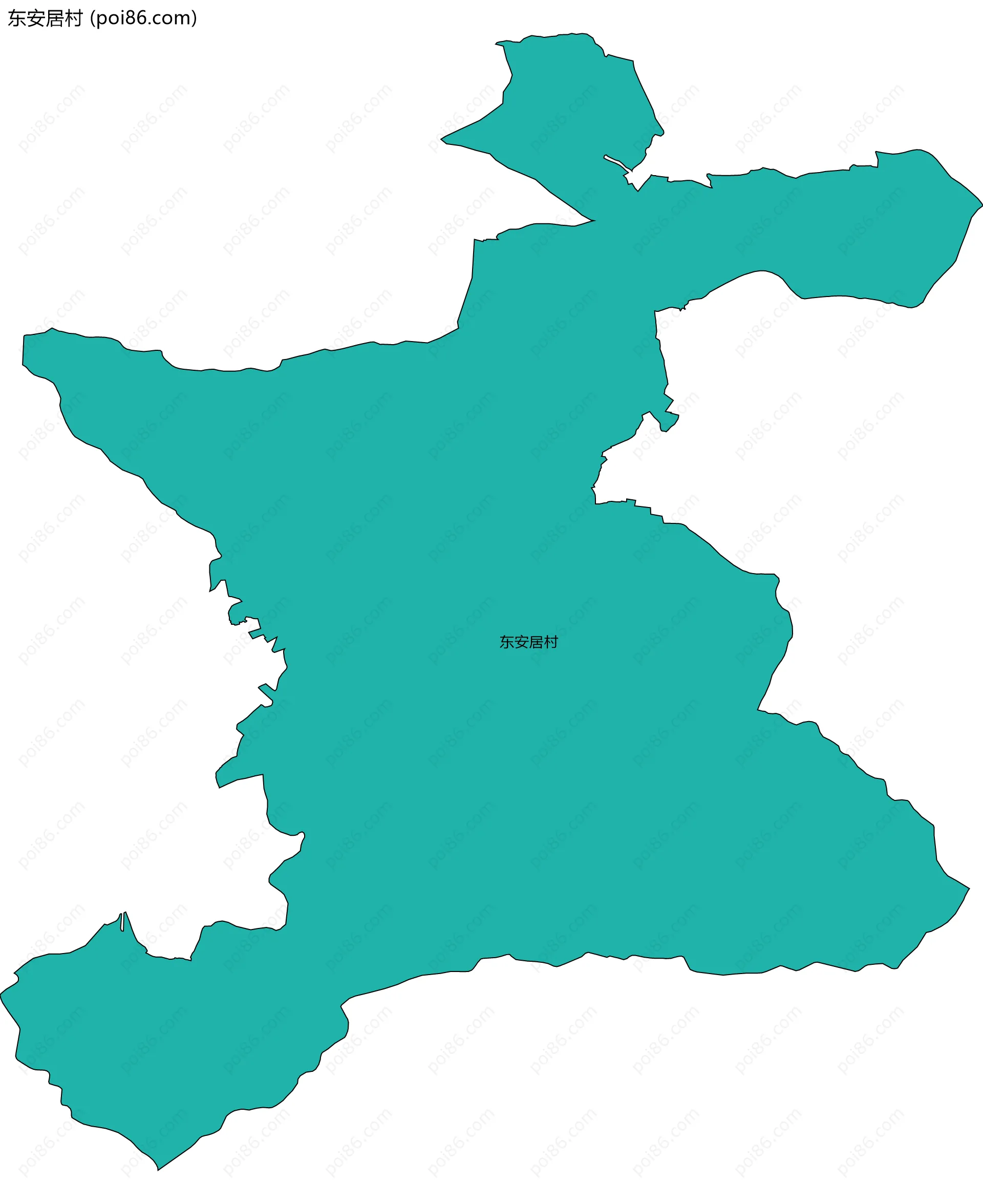 东安居村边界地图