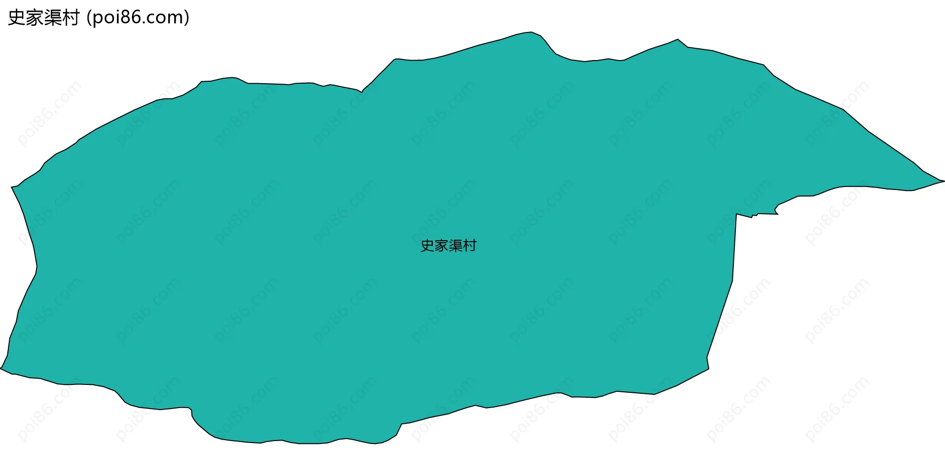 史家渠村边界地图