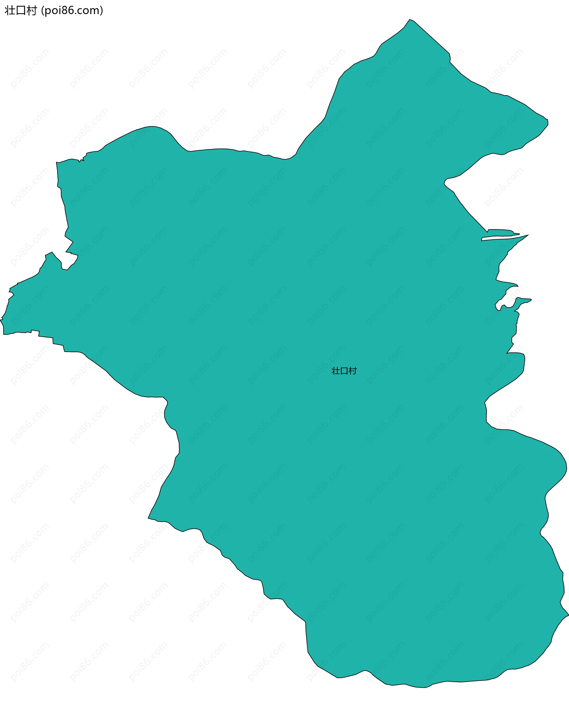 壮口村边界地图