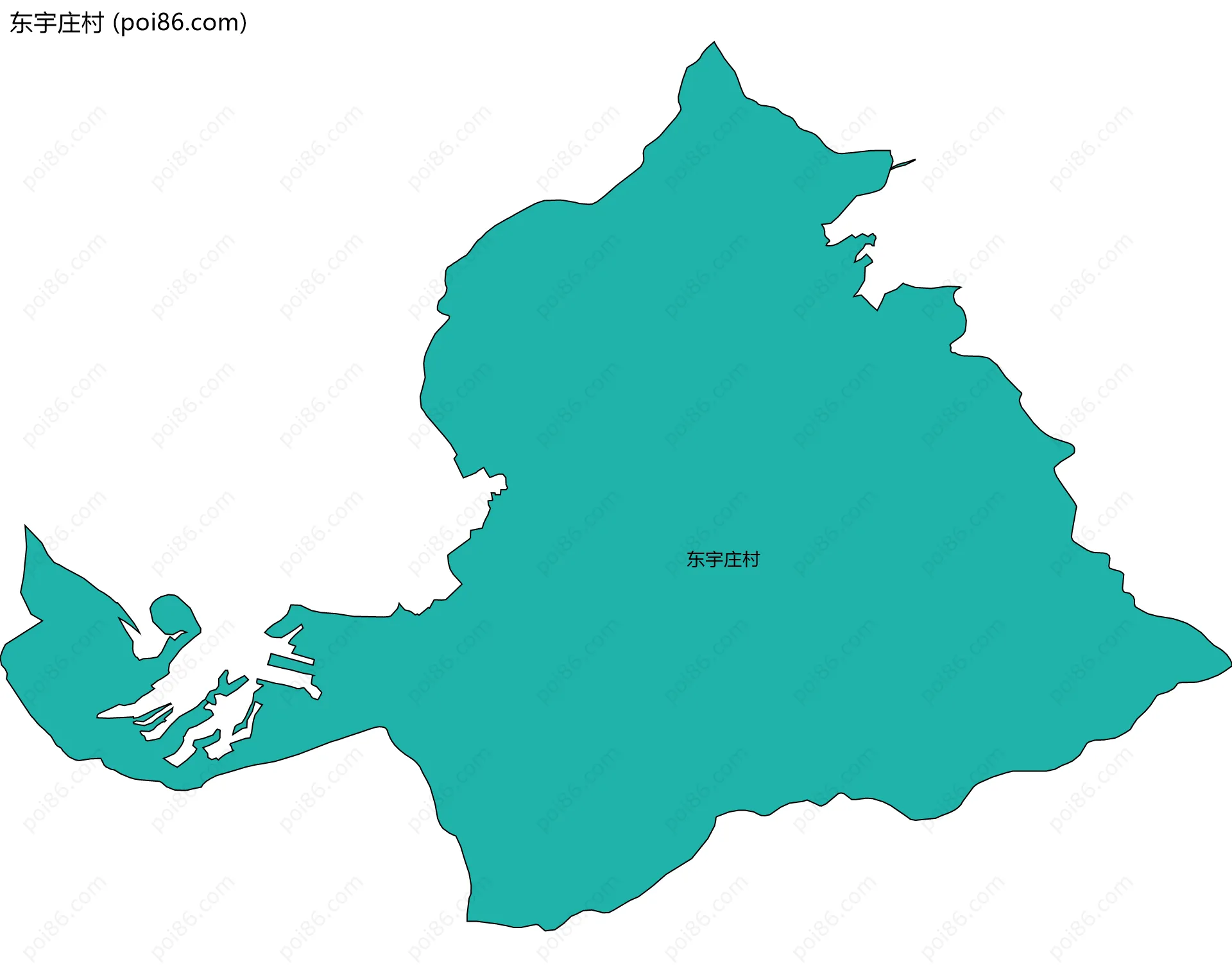 东宇庄村边界地图