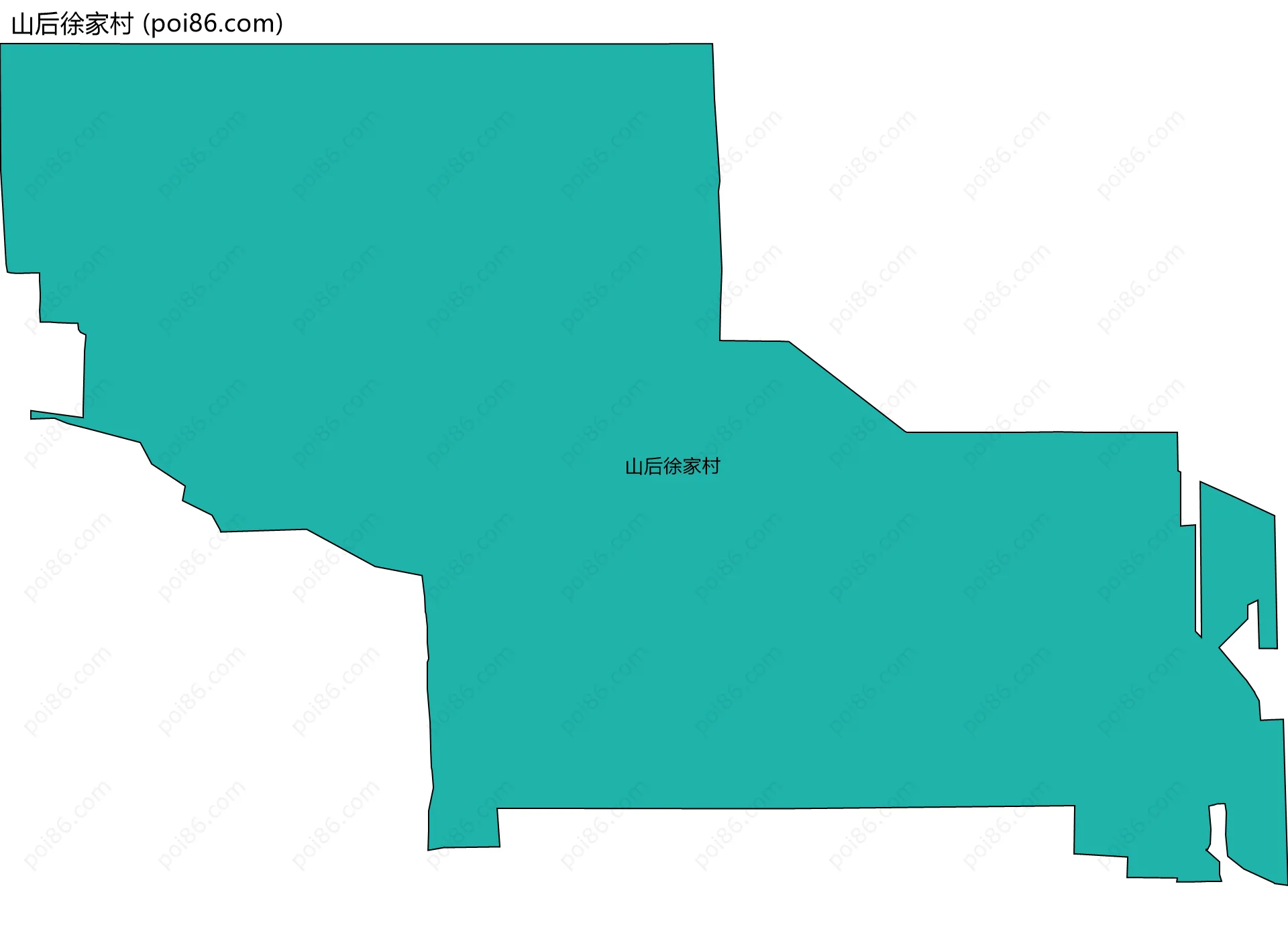 山后徐家村边界地图