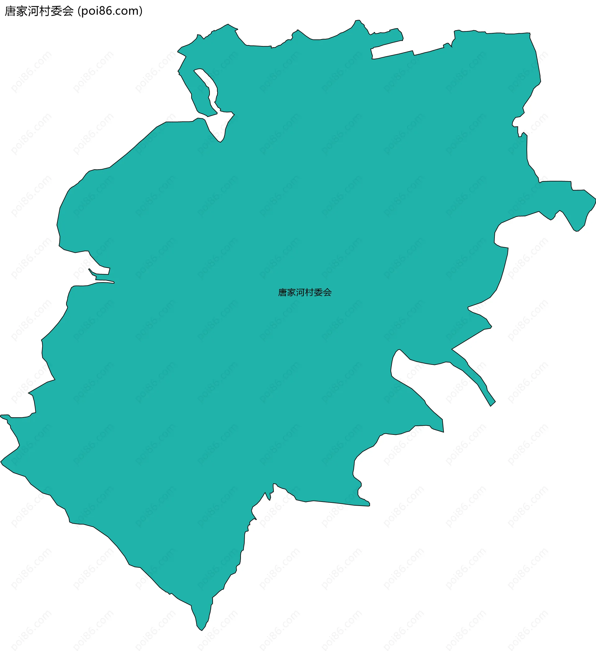 唐家河村委会边界地图