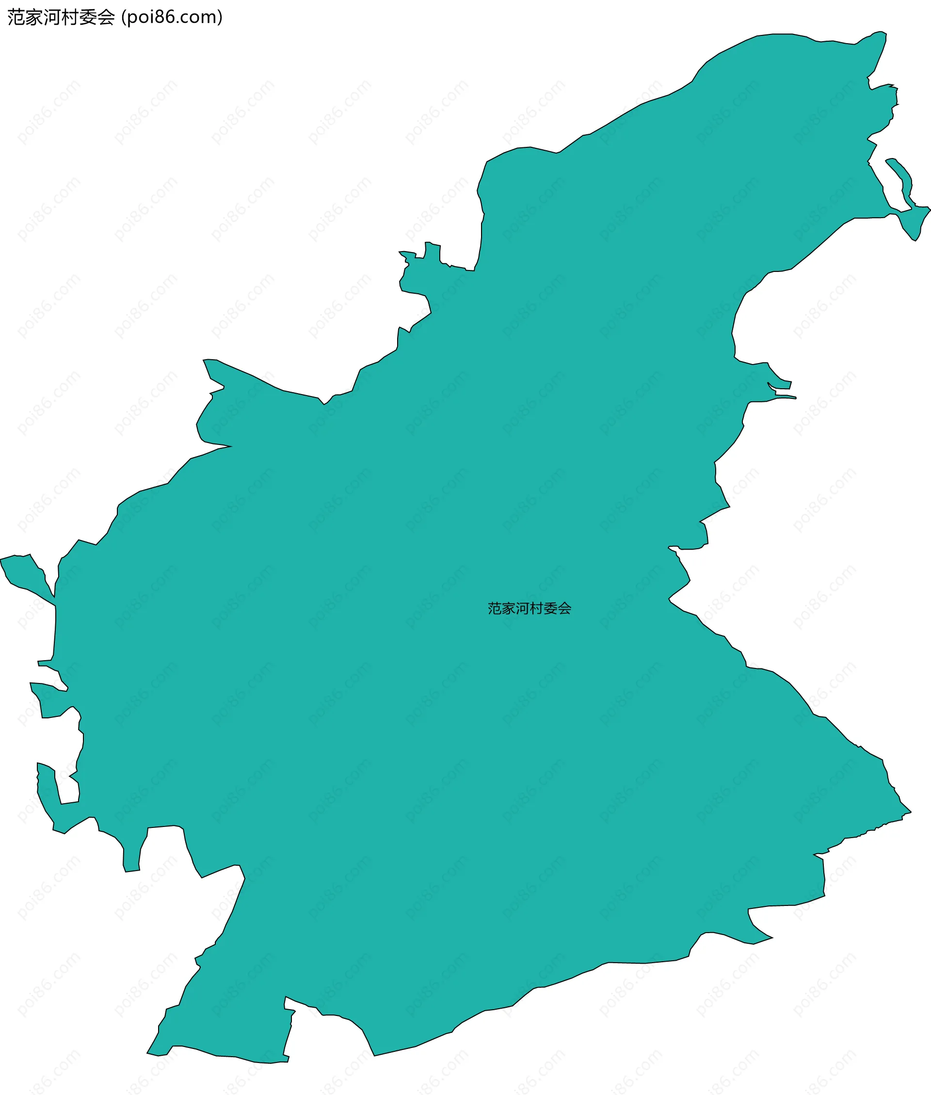 范家河村委会边界地图