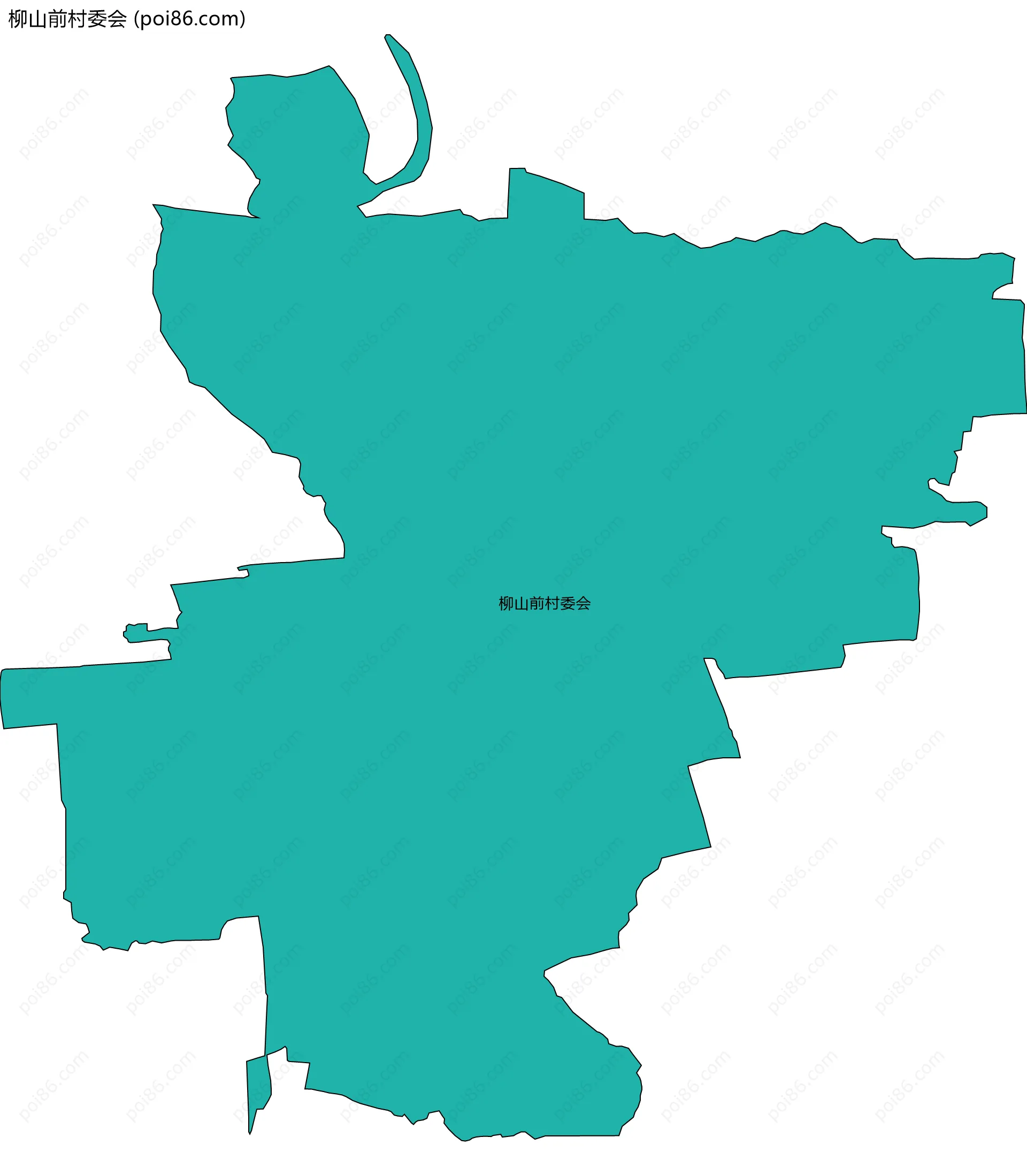 柳山前村委会边界地图