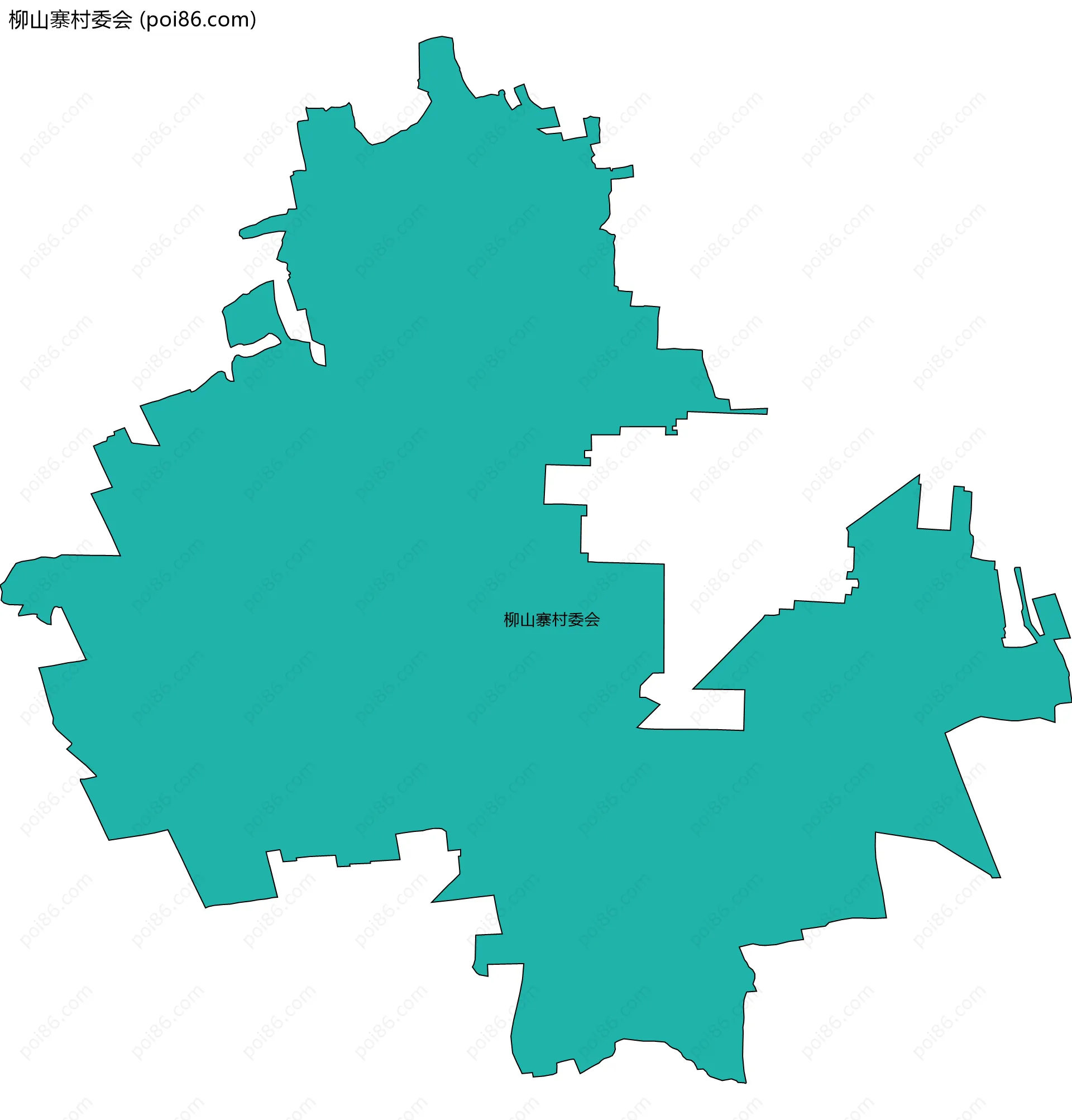 柳山寨村委会边界地图