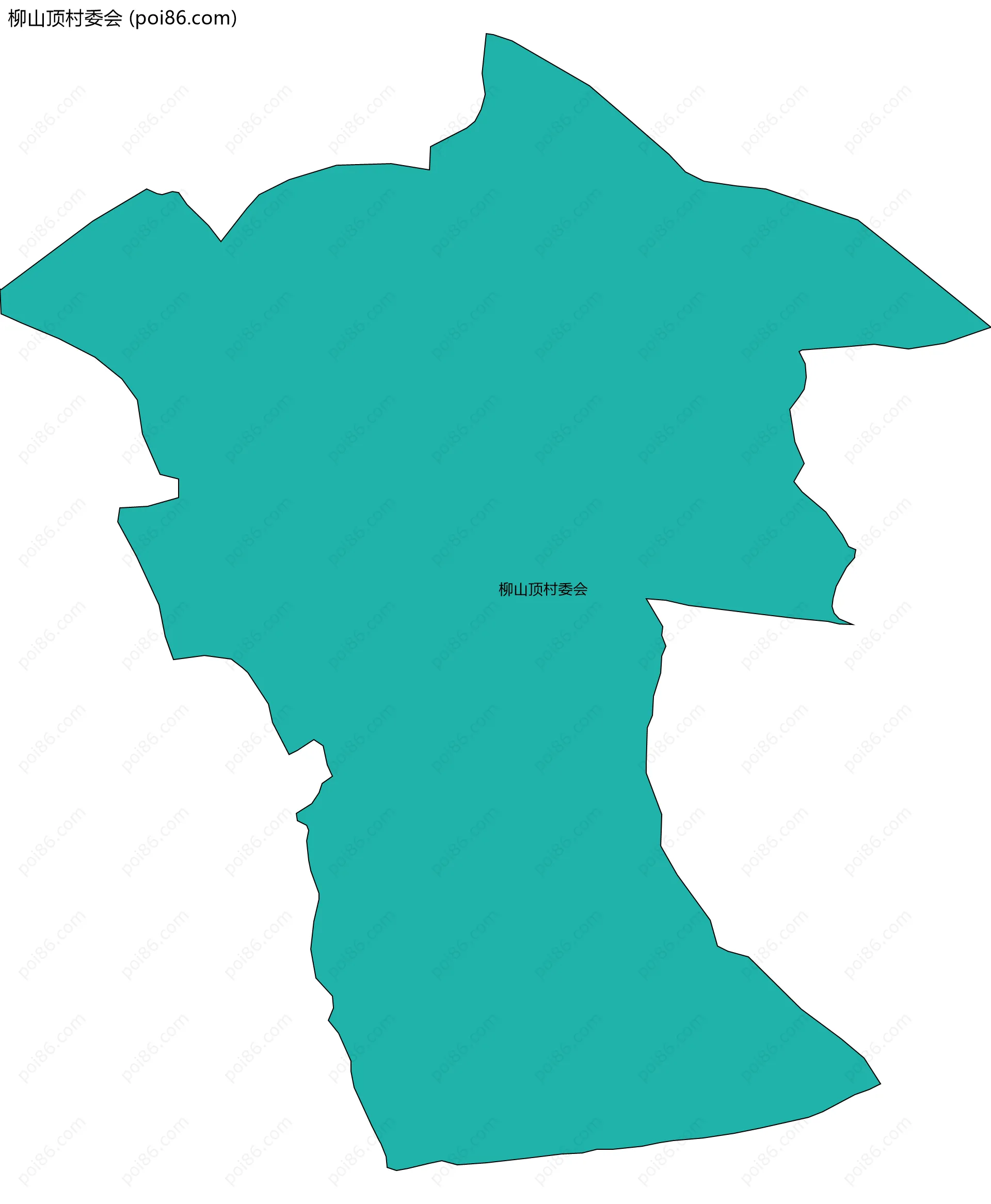 柳山顶村委会边界地图