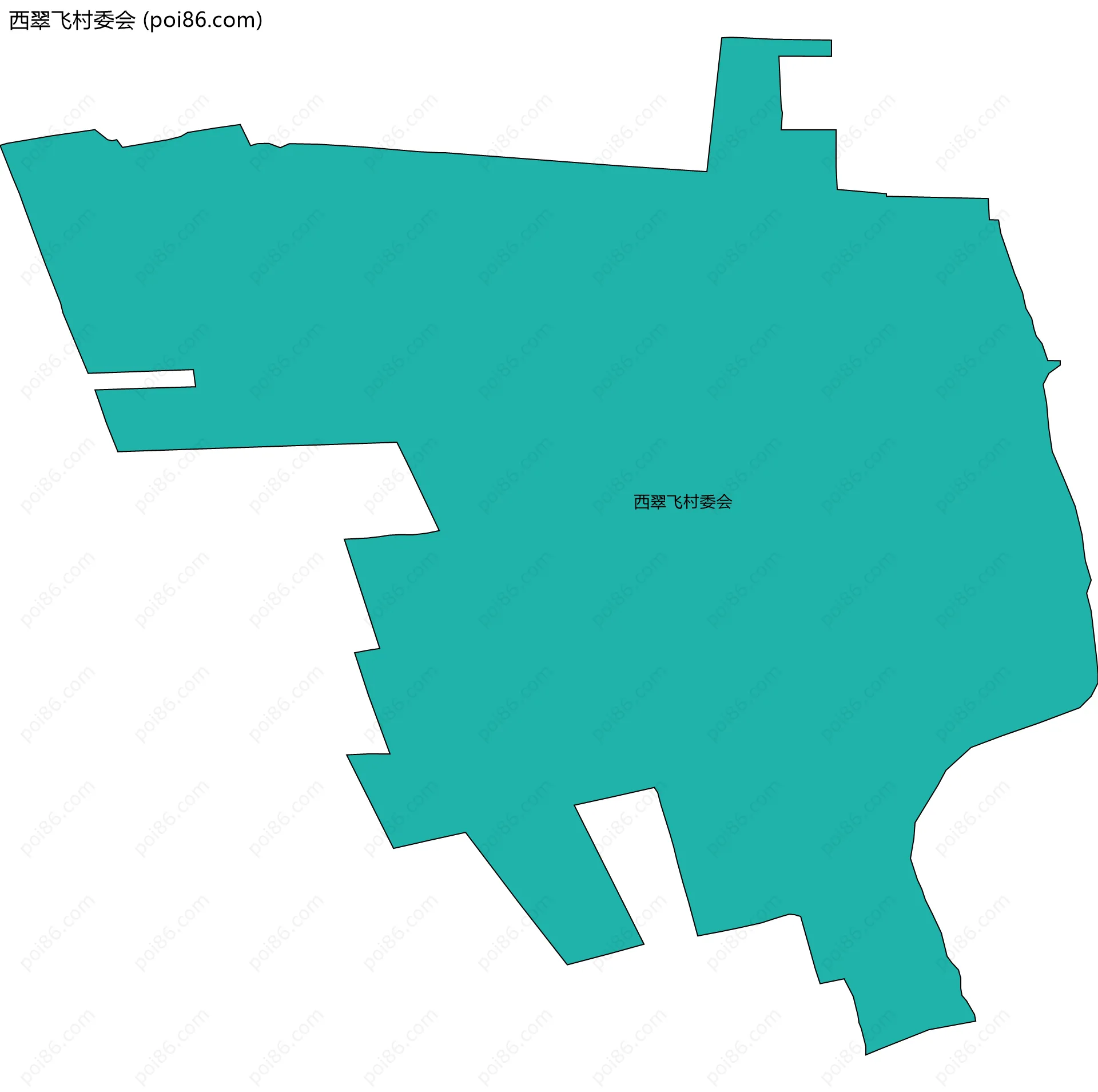 西翠飞村委会边界地图