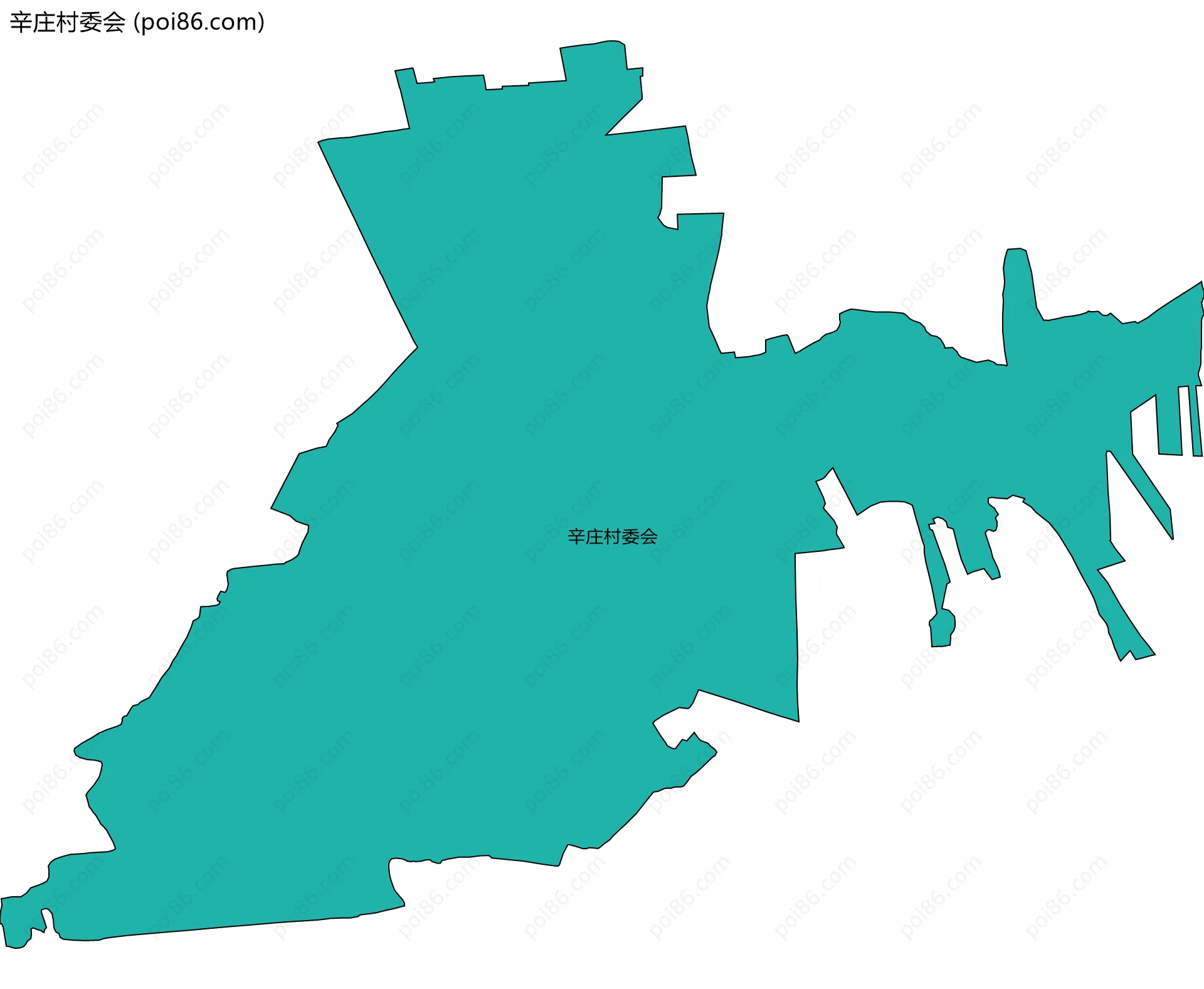 辛庄村委会边界地图