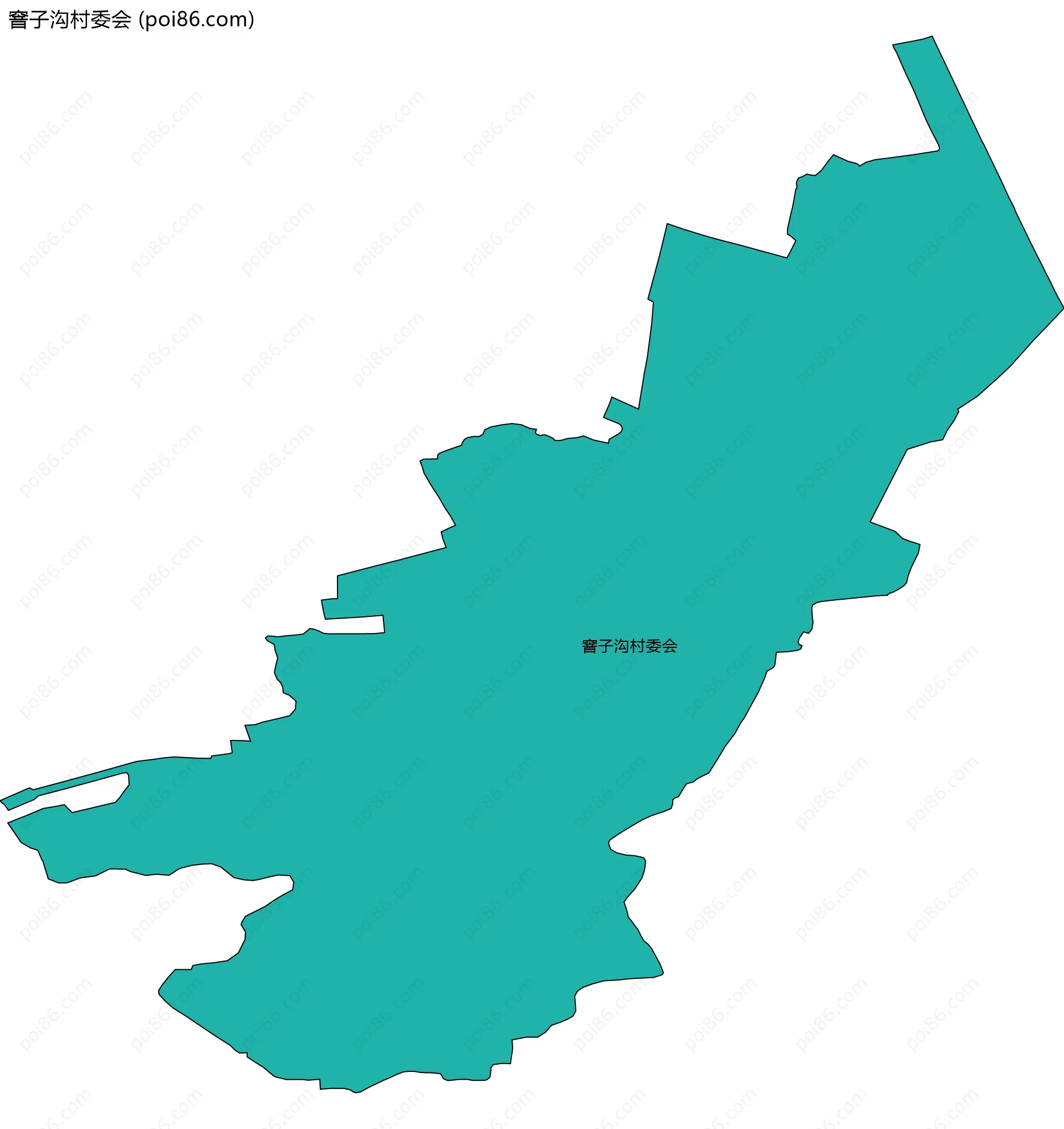 窨子沟村委会边界地图