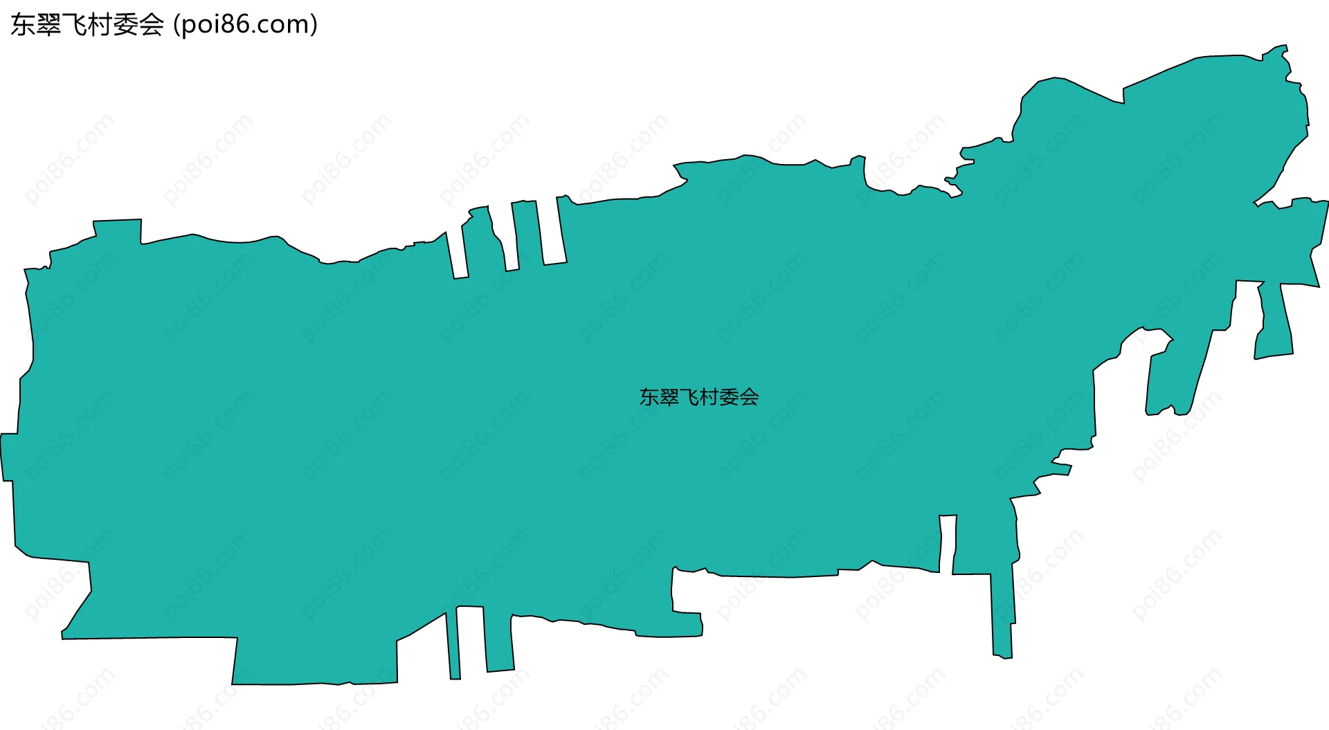 东翠飞村委会边界地图