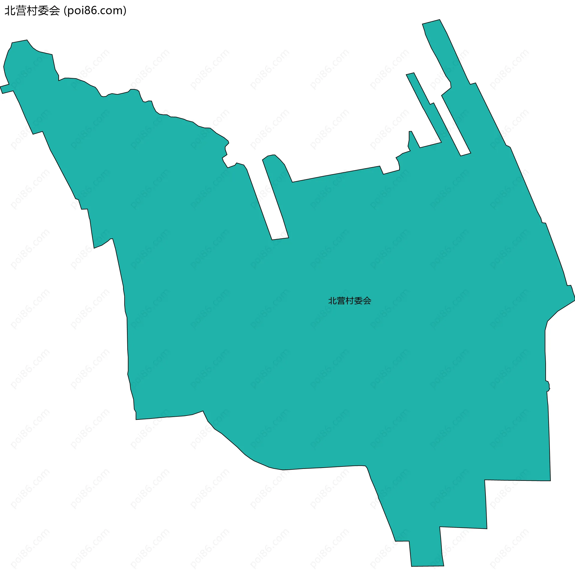 北营村委会边界地图