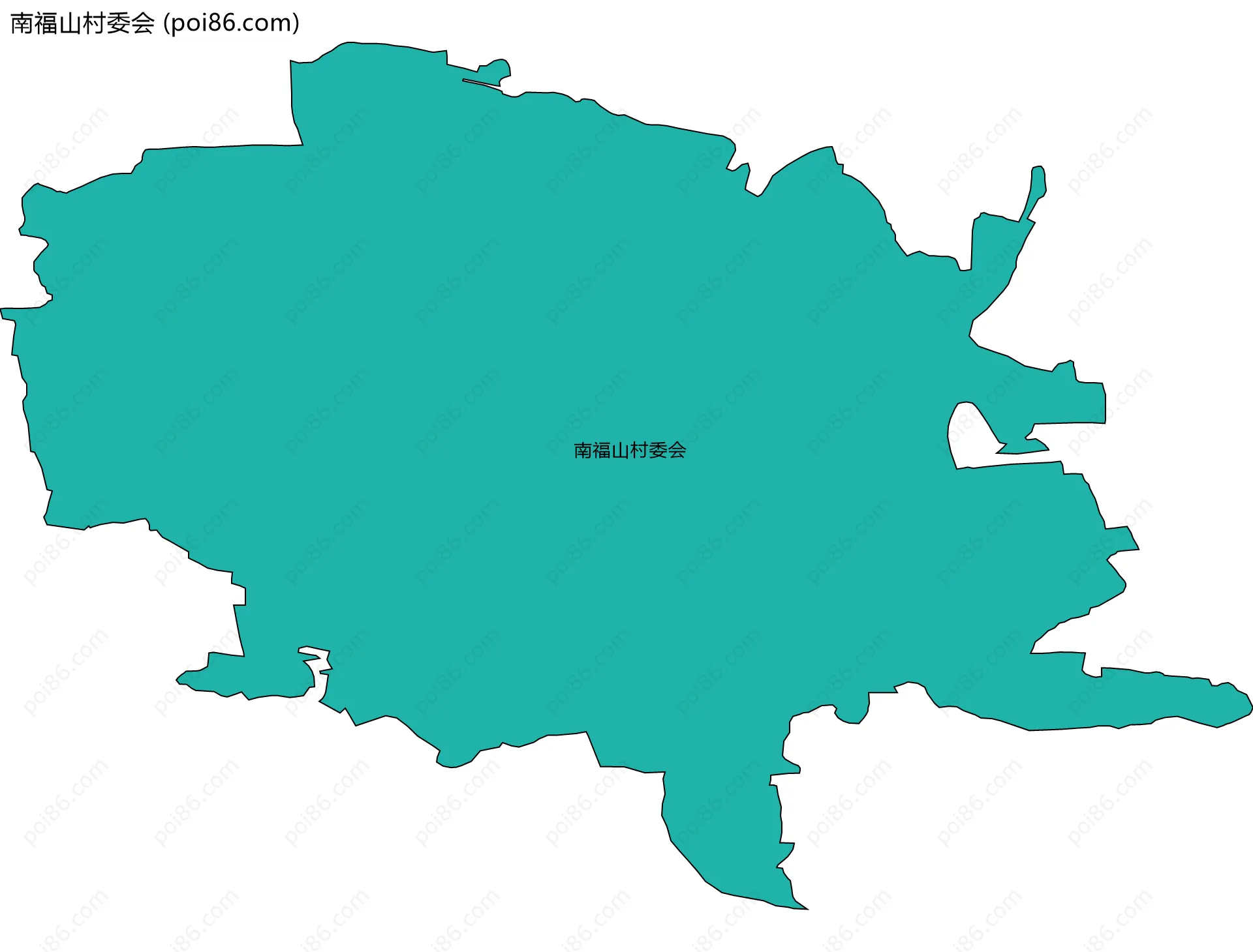 南福山村委会边界地图