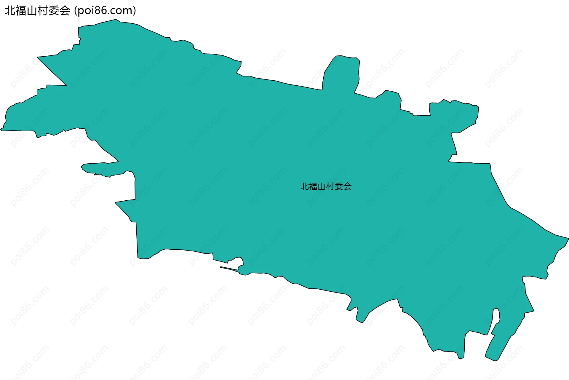 北福山村委会边界地图