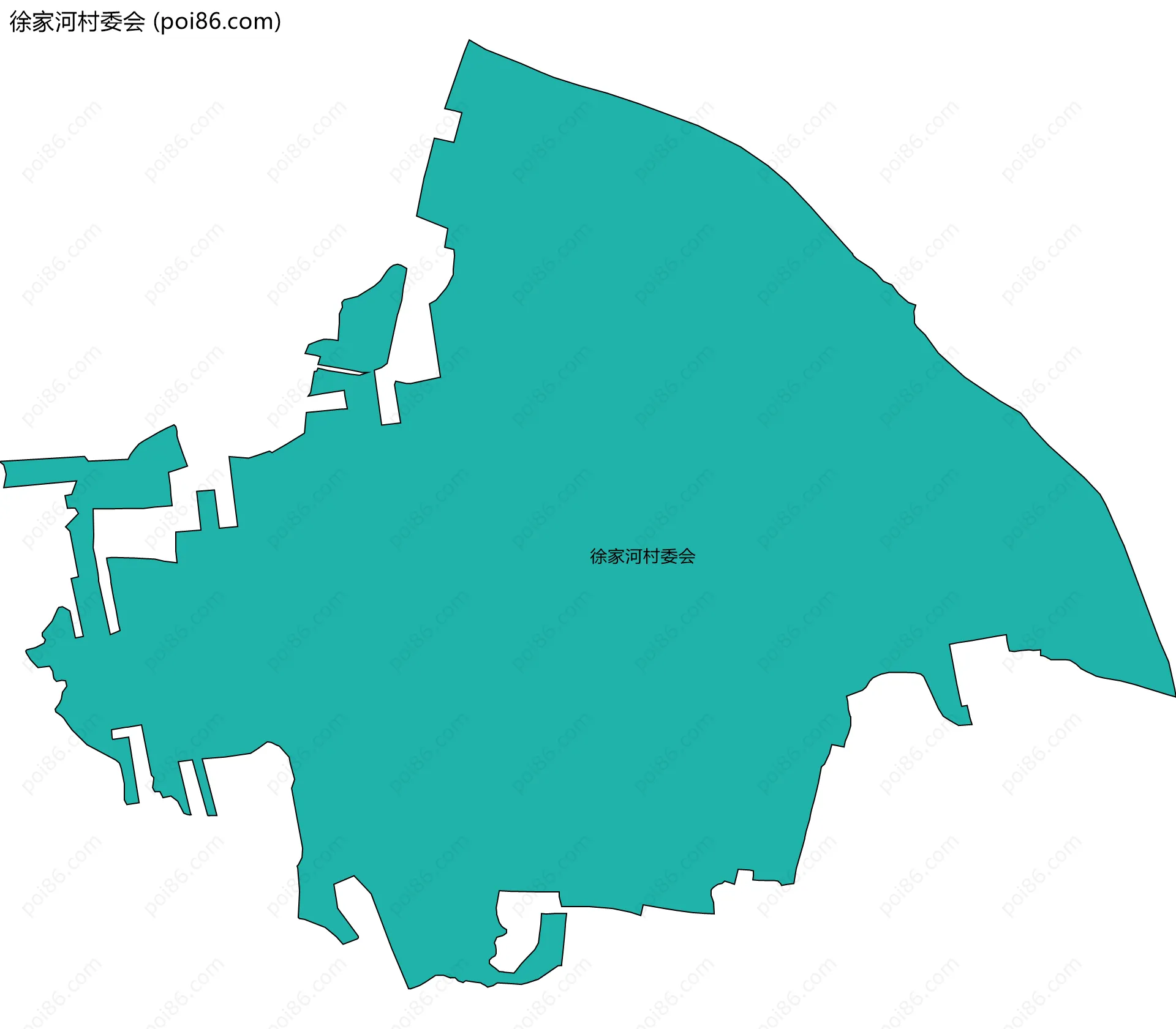 徐家河村委会边界地图