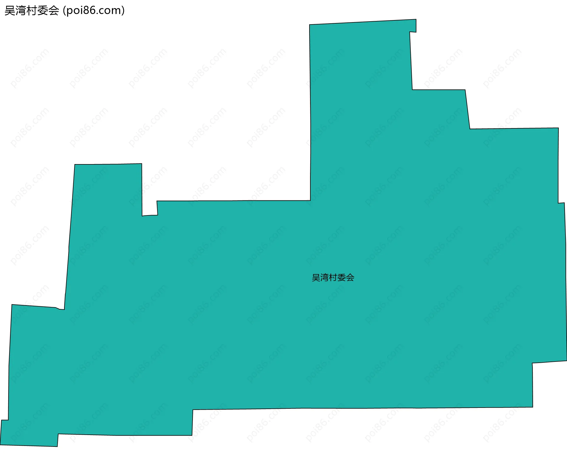 吴湾村委会边界地图