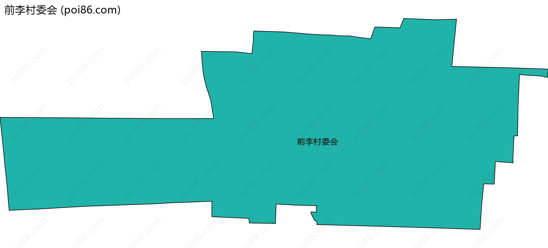 前李村委会边界地图