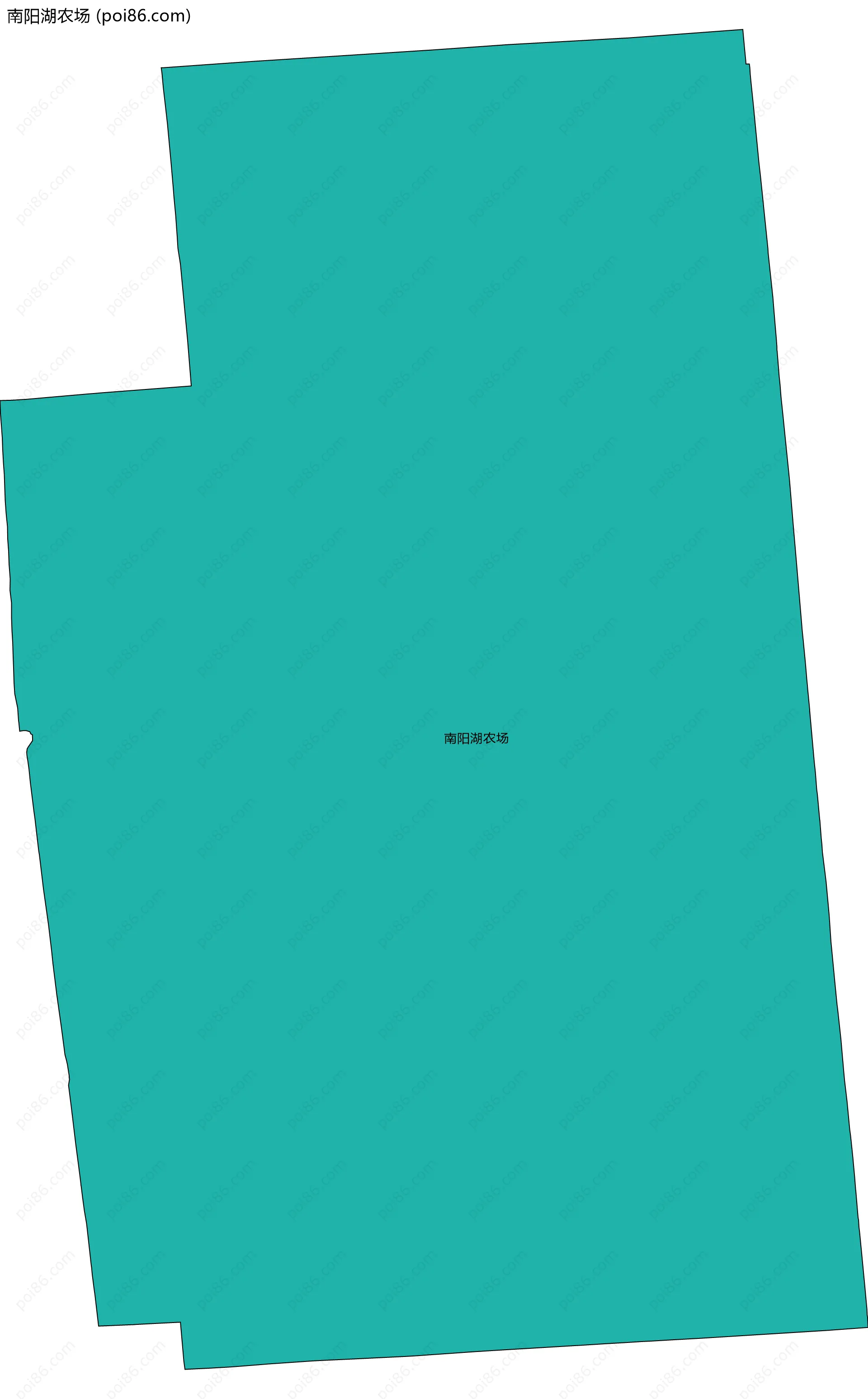 南阳湖农场边界地图