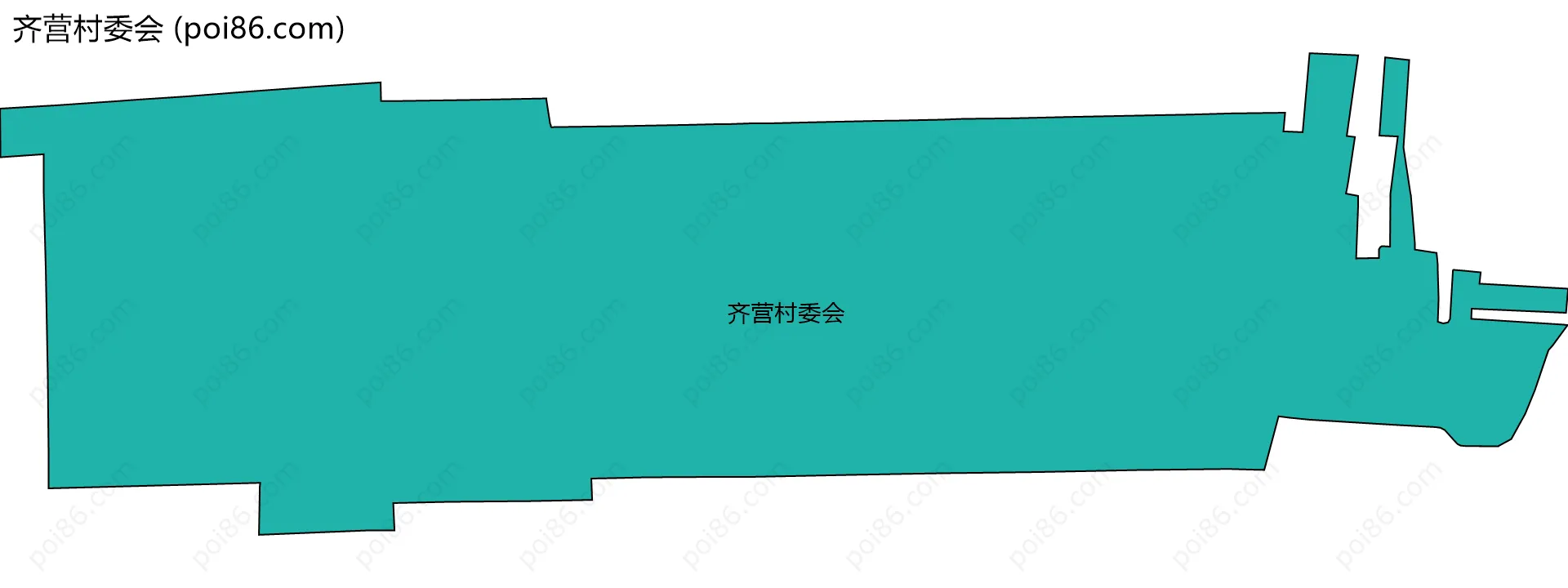 齐营村委会边界地图