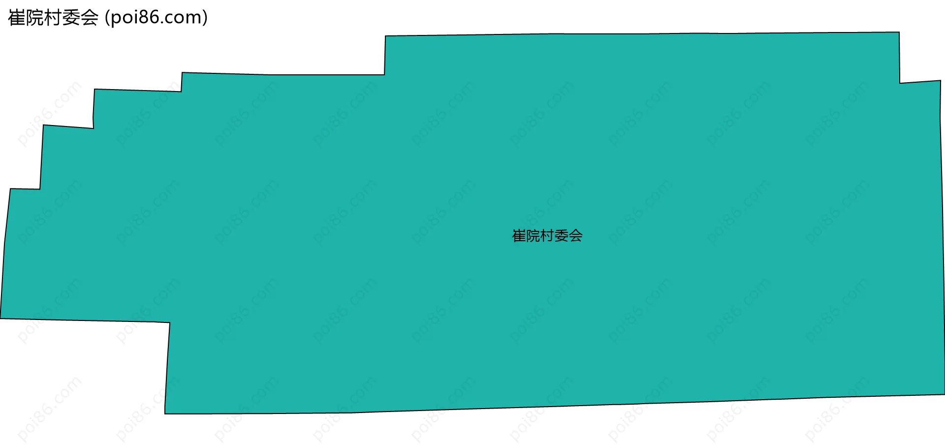 崔院村委会边界地图