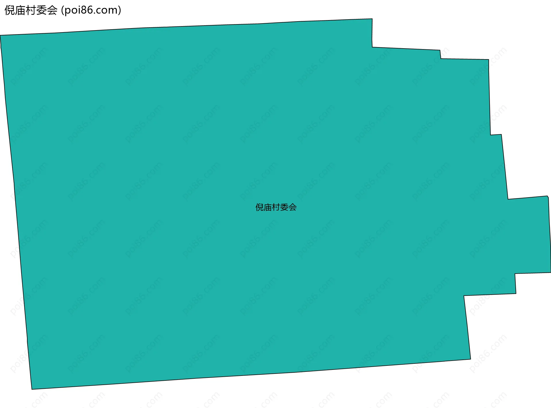 倪庙村委会边界地图