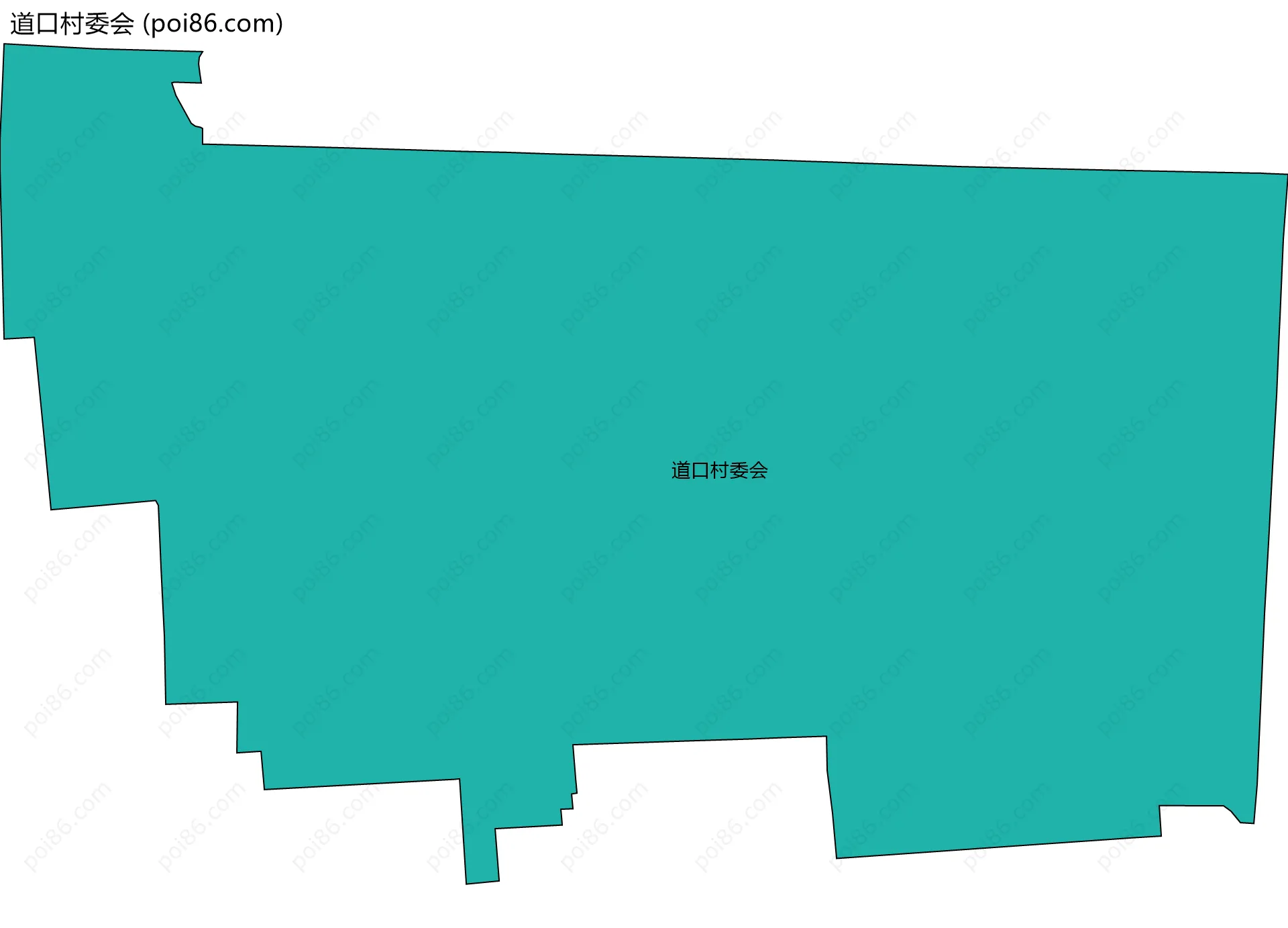 道口村委会边界地图