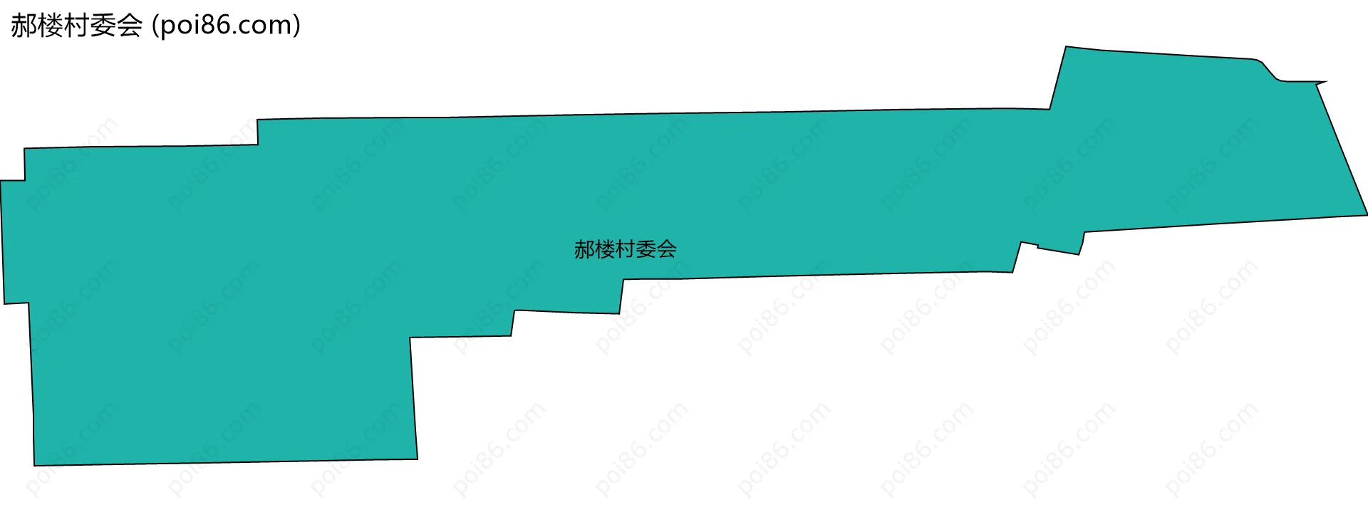 郝楼村委会边界地图