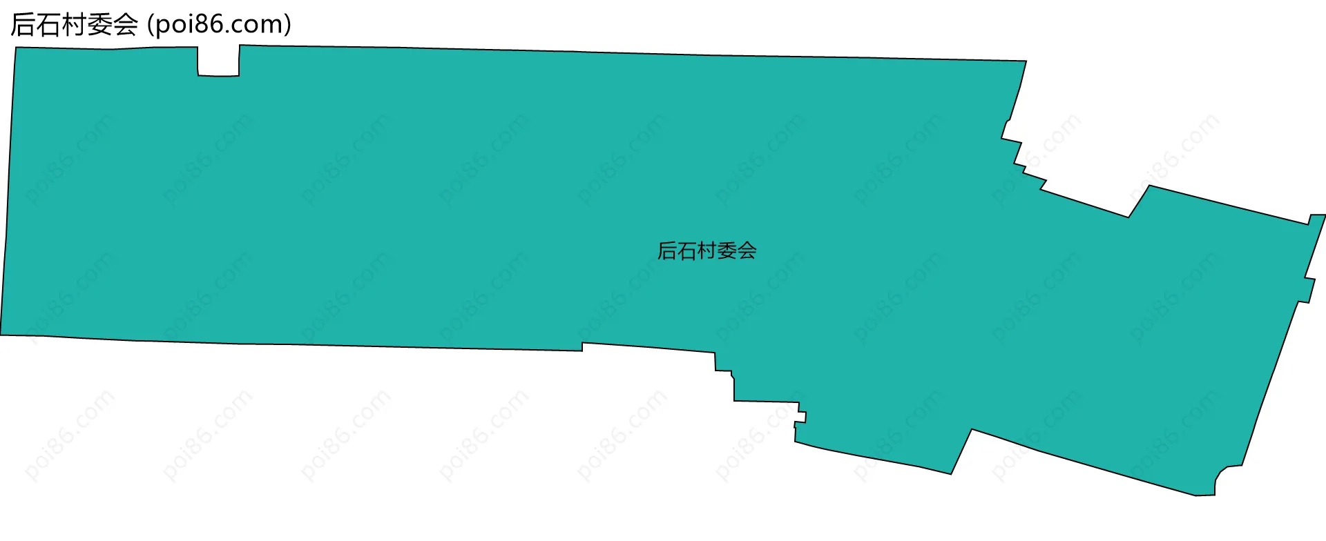 后石村委会边界地图