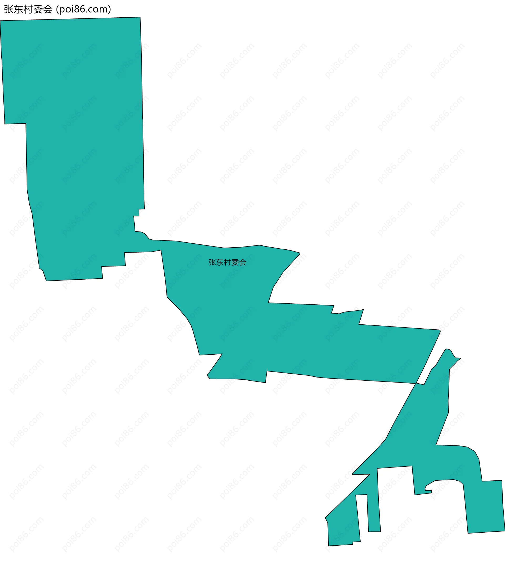张东村委会边界地图