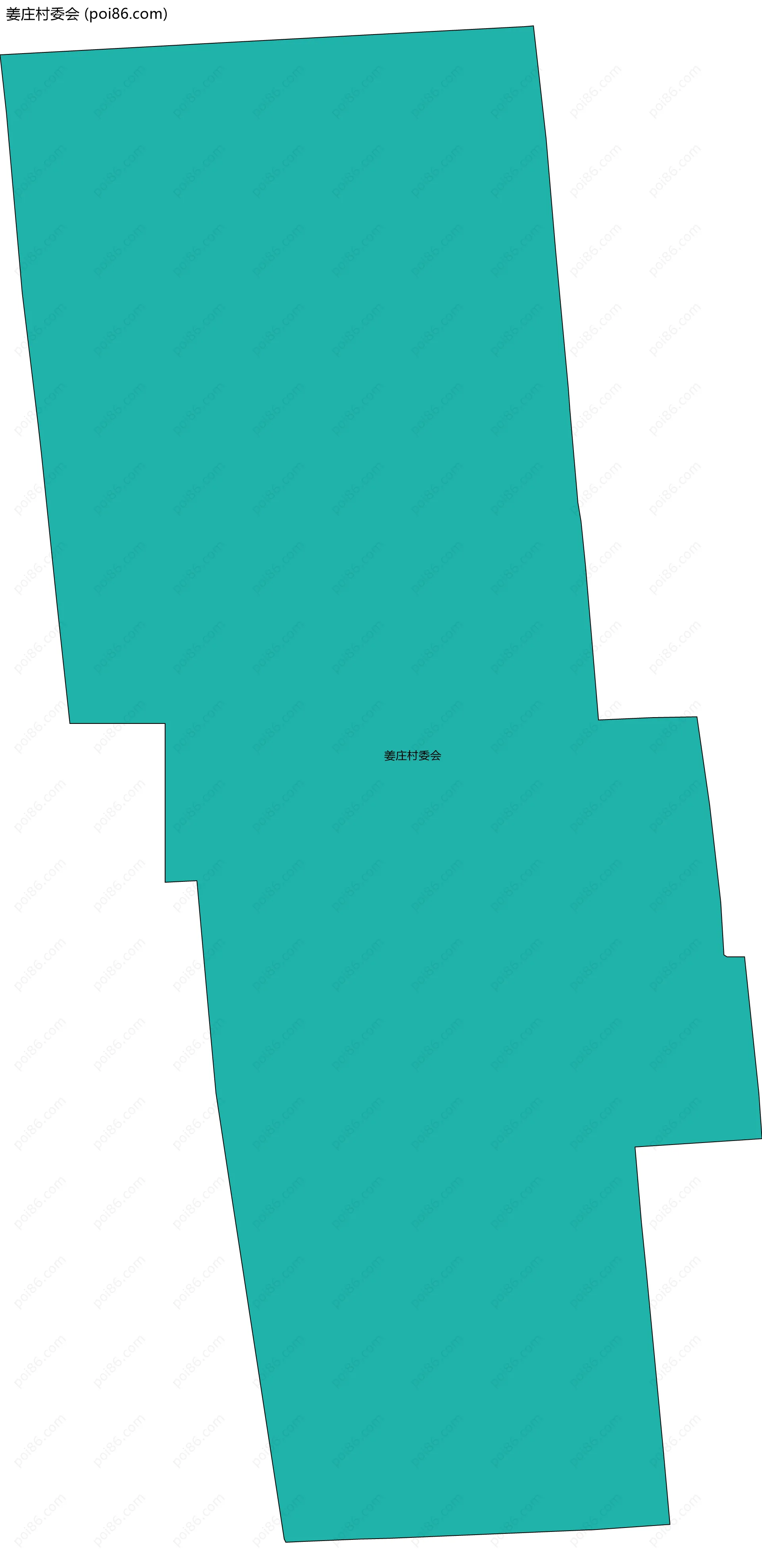 姜庄村委会边界地图