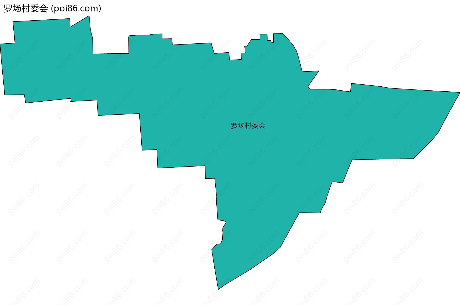 罗场村委会边界地图