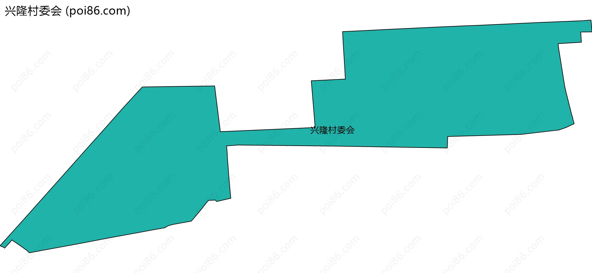 兴隆村委会边界地图