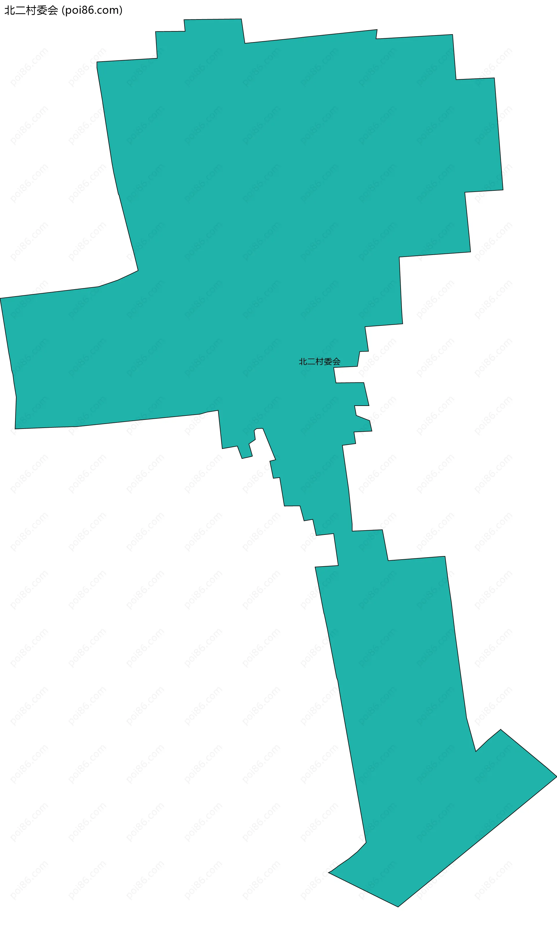 北二村委会边界地图