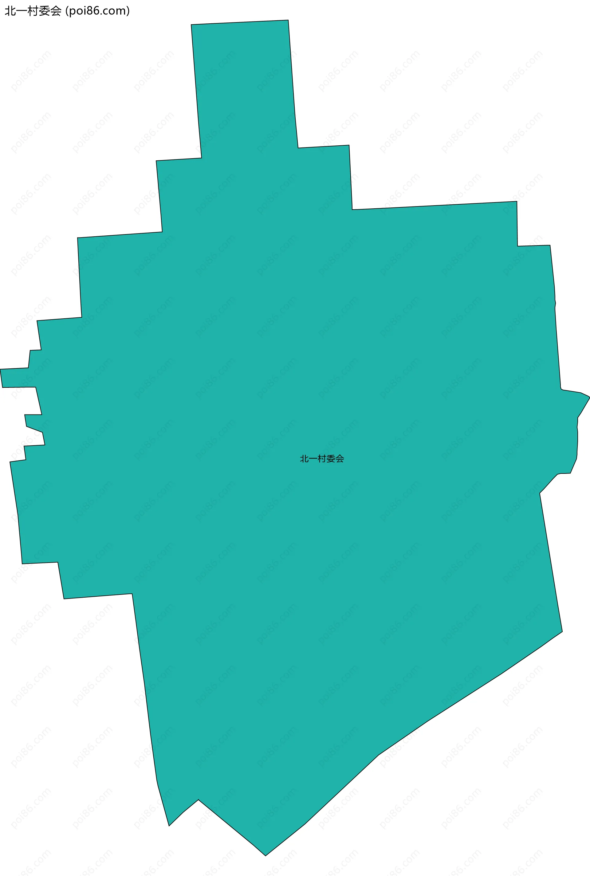 北一村委会边界地图