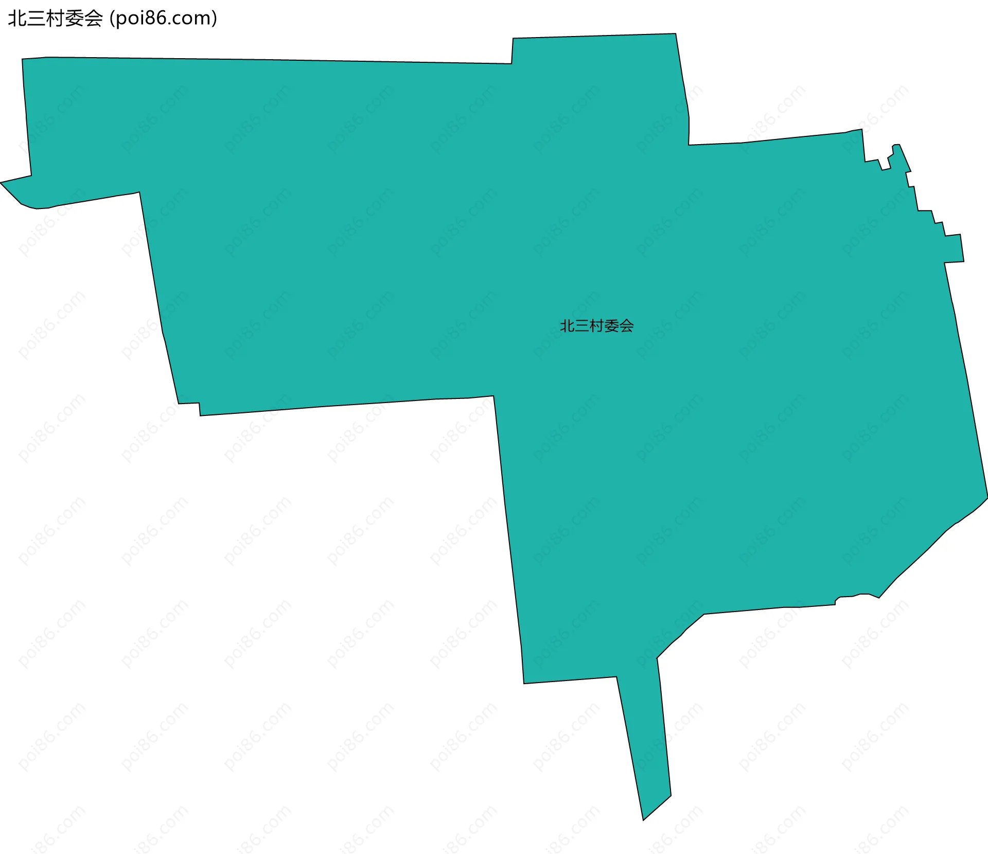 北三村委会边界地图
