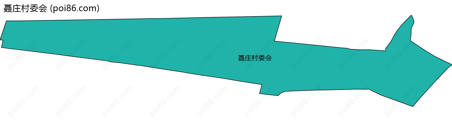 聂庄村委会边界地图