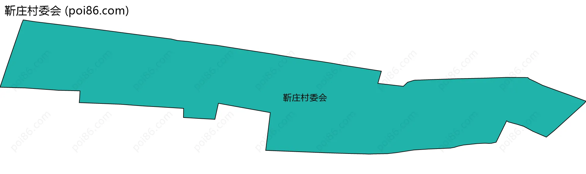 靳庄村委会边界地图