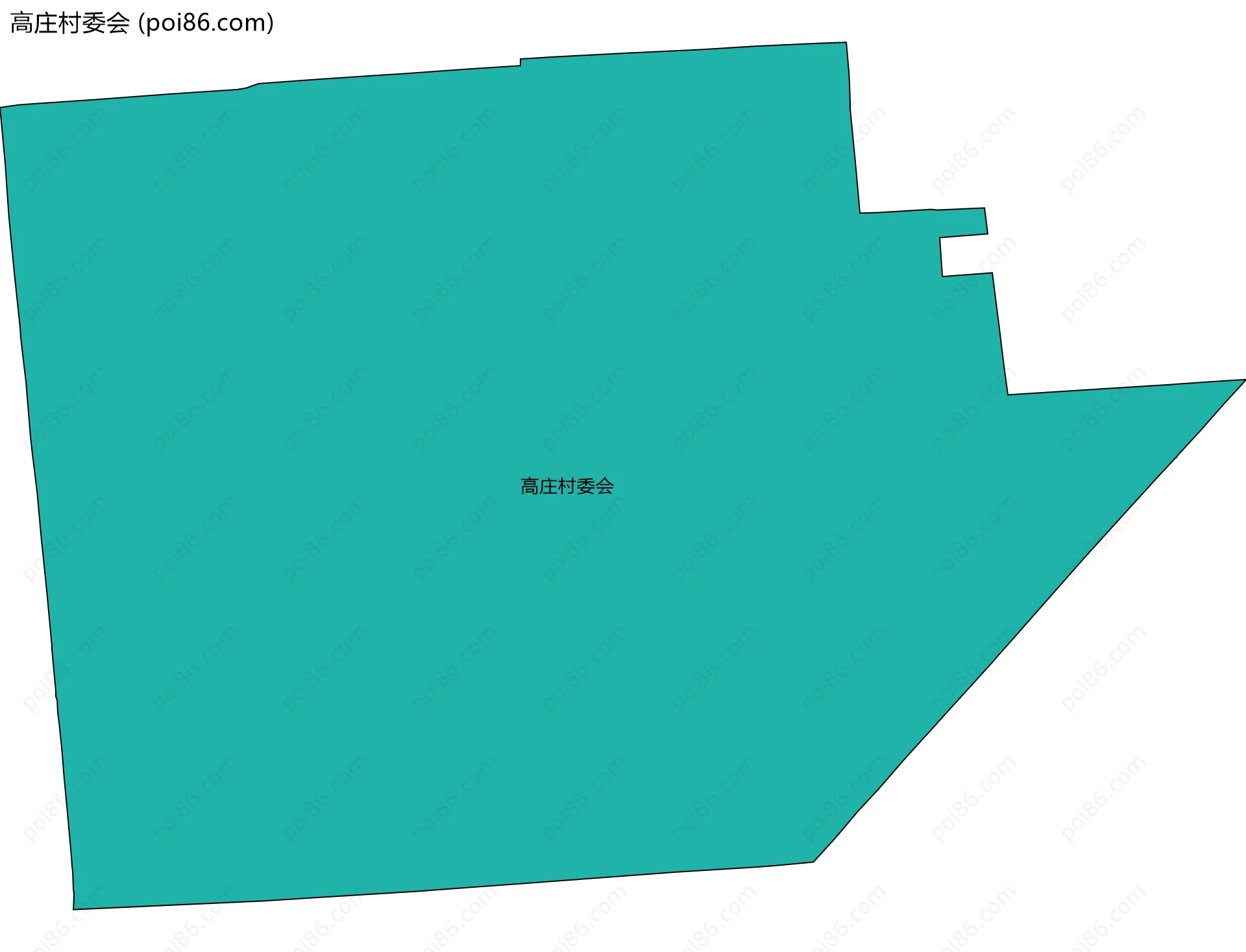 高庄村委会边界地图