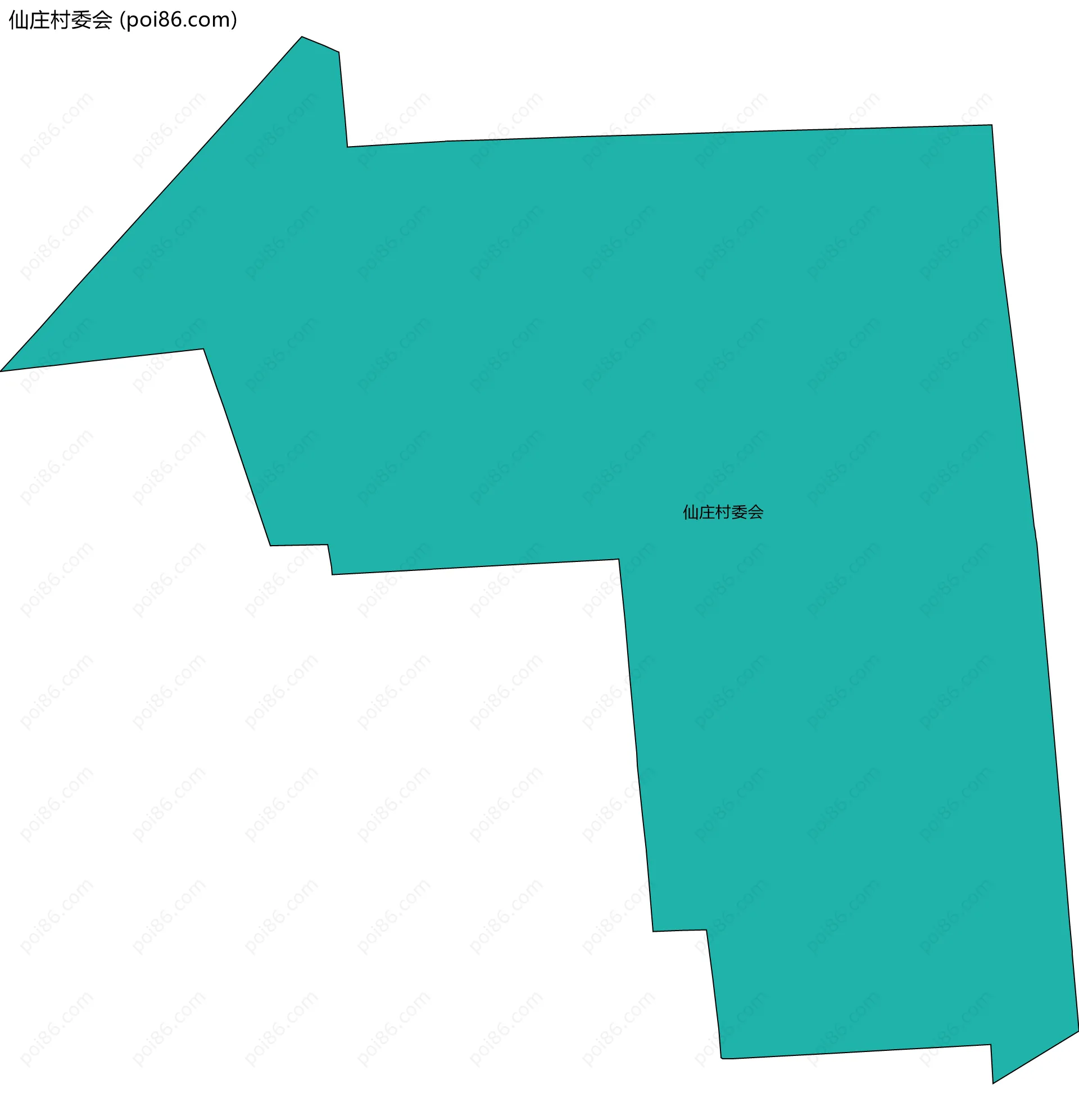 仙庄村委会边界地图