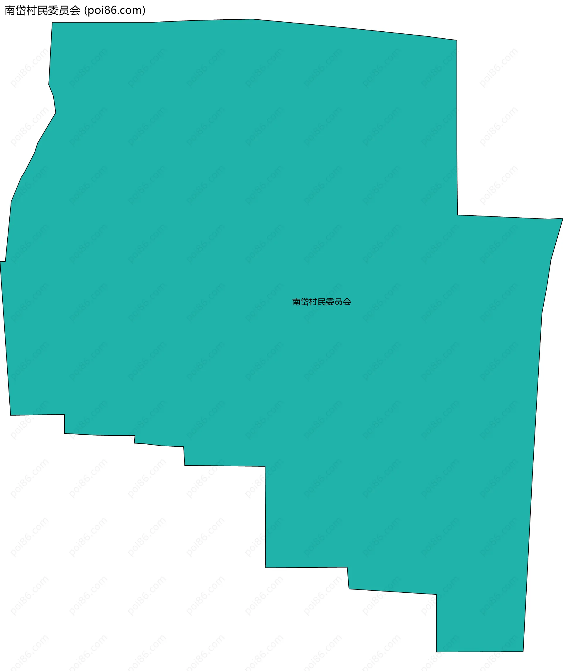 南岱村民委员会边界地图