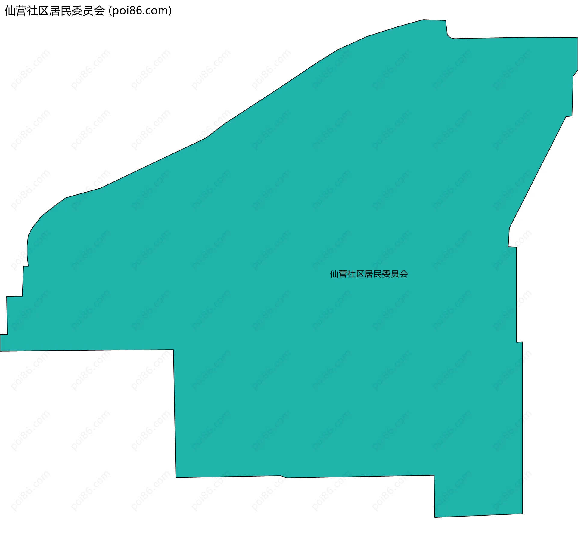 仙营社区居民委员会边界地图