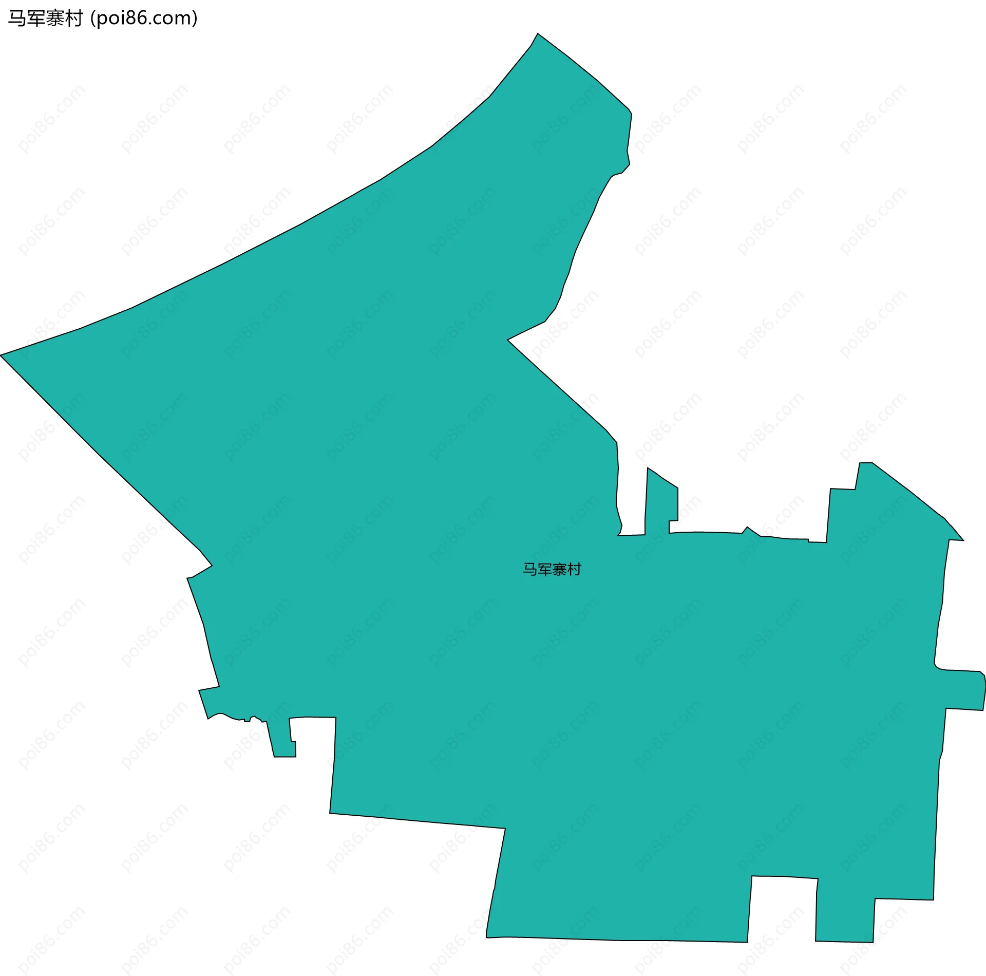 马军寨村边界地图