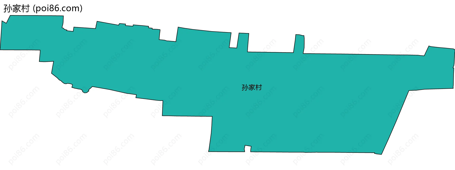 孙家村边界地图