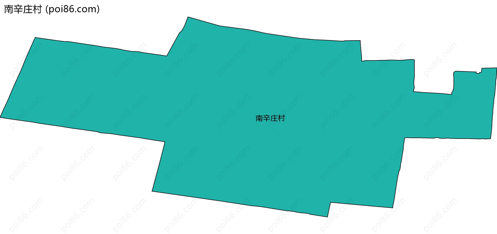 南辛庄村边界地图