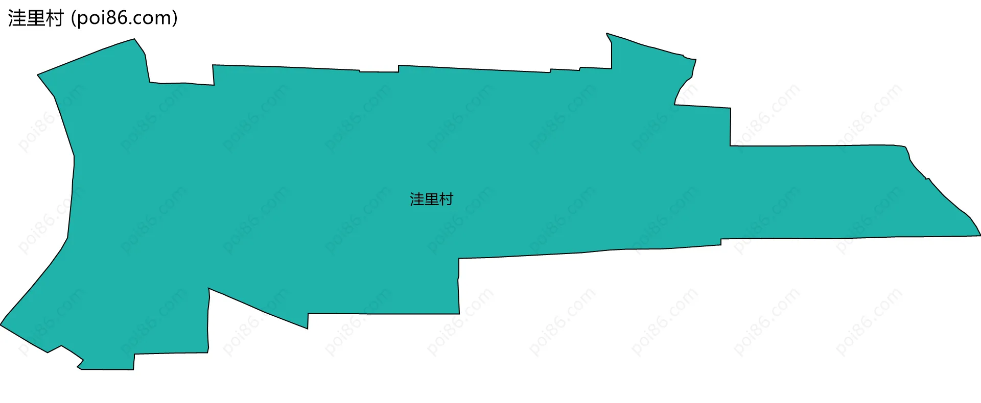 洼里村边界地图