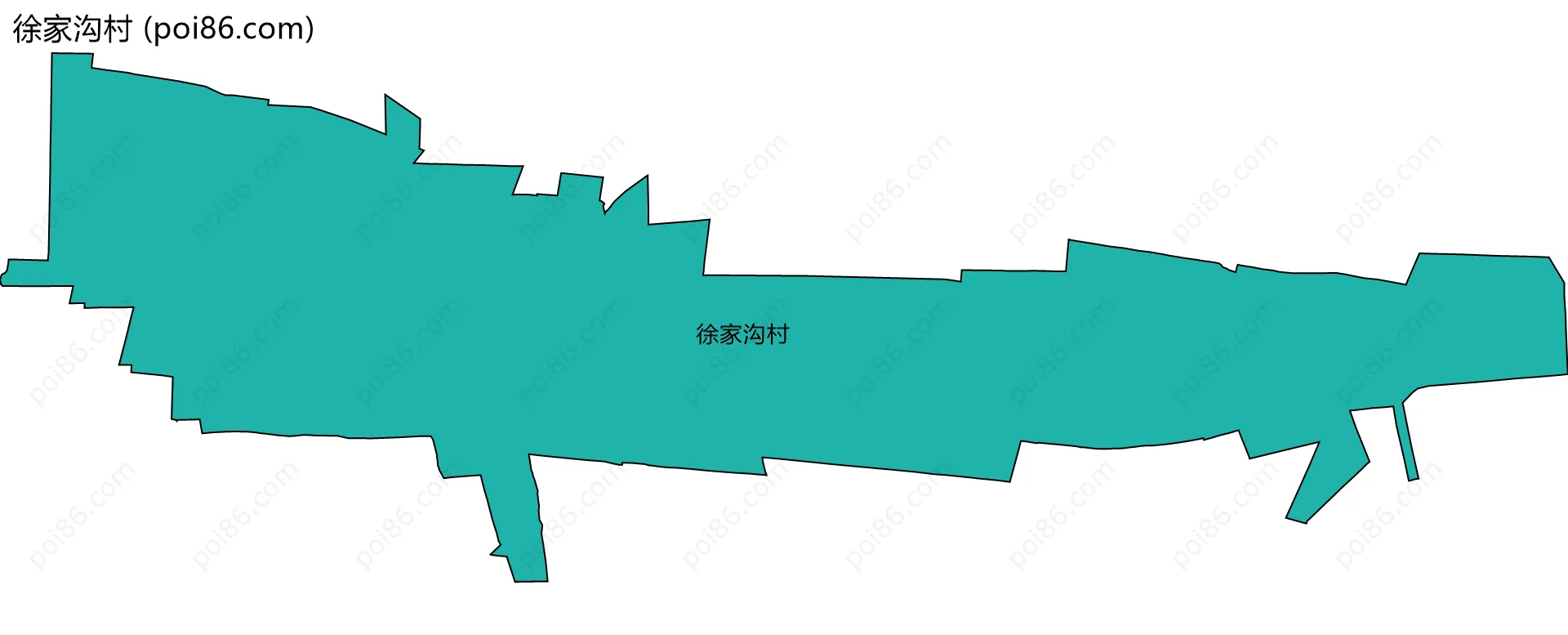 徐家沟村边界地图