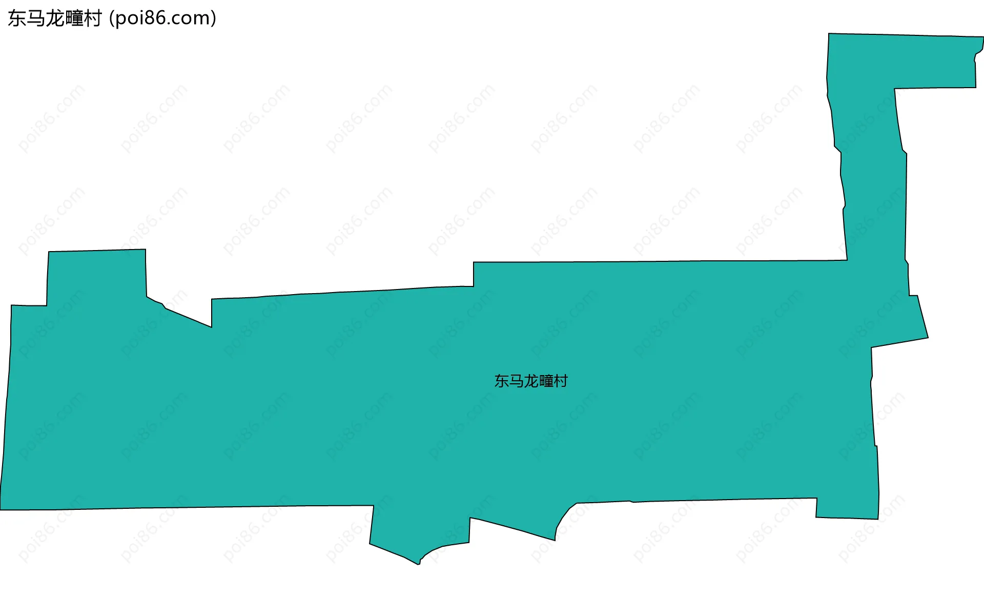 东马龙疃村边界地图