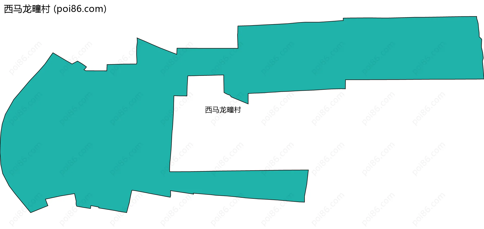西马龙疃村边界地图